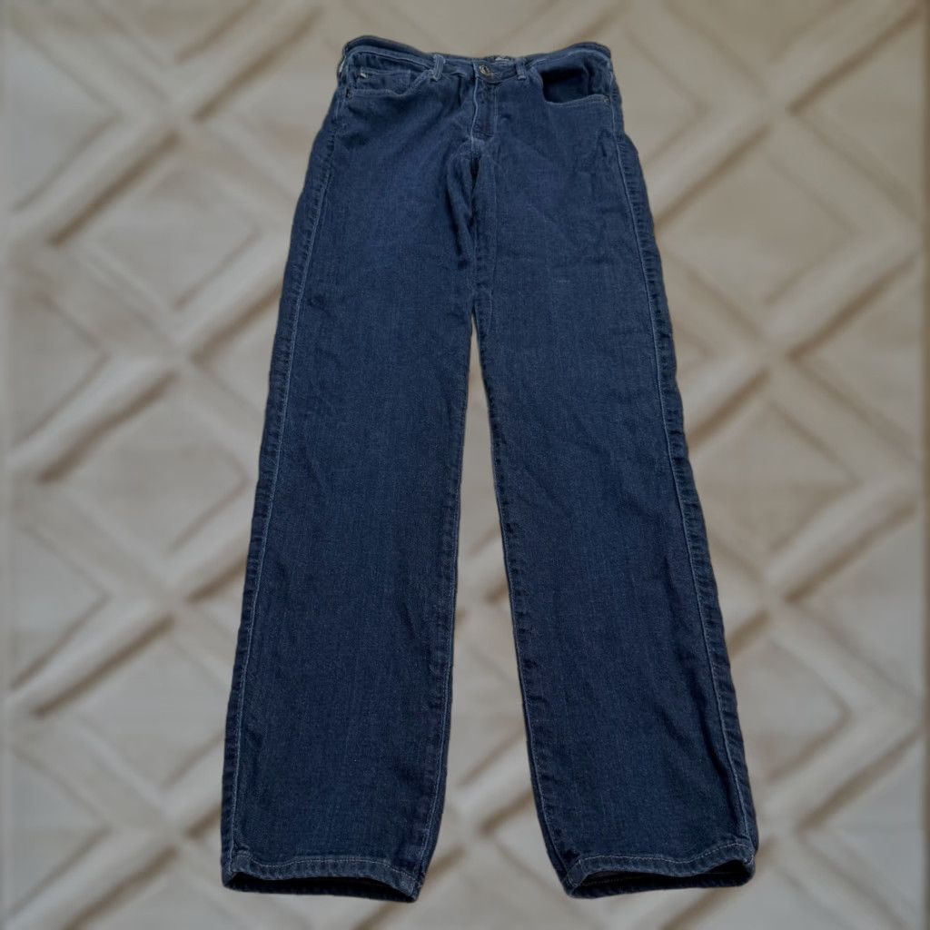 Denime VINTAGE AG Adriano Goldschmied The Prima Mid Rise Cigarette Denim Jeans Womens 29R Blue Size 29" - 1 Thumbnail