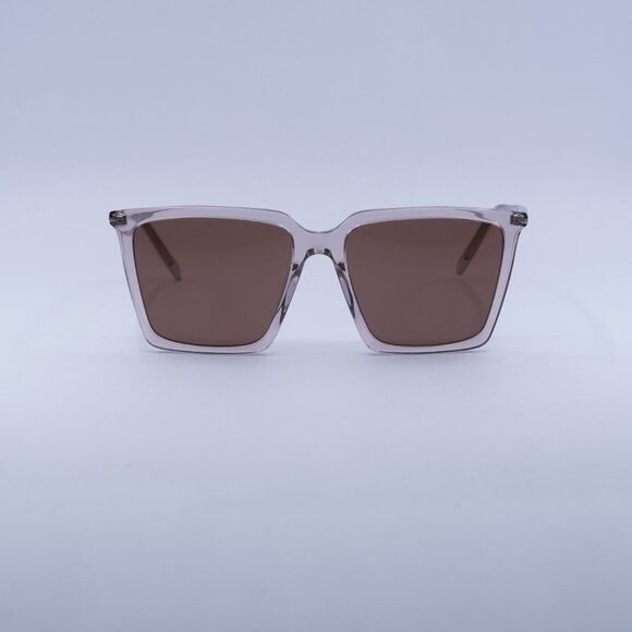 Saint Laurent Paris New Saint Laurent SL474 003 Sunglasses - Nude Frame, Brown Size ONE SIZE - 2 Thumbnail