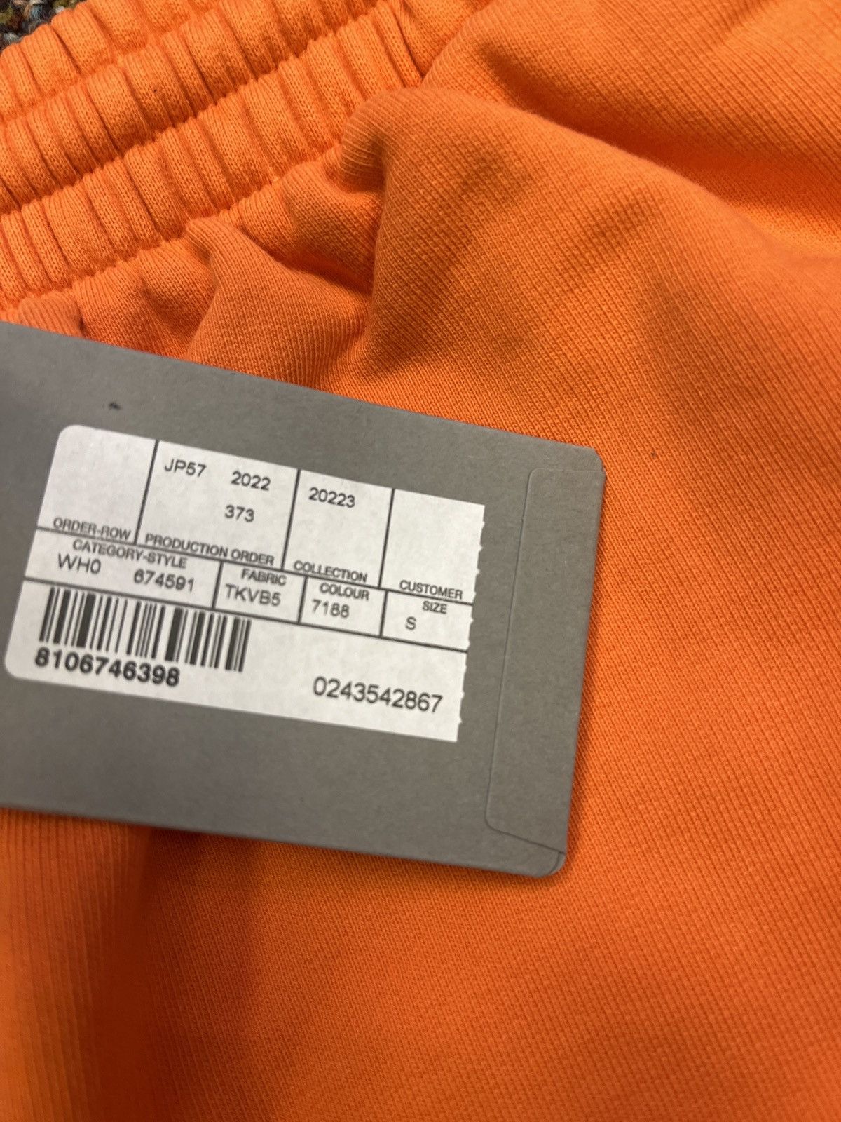 Balenciaga o1rshd1 BB Corp Sweat Short Molleton Bouclette in Orange Size US 32 / EU 48 - 7 Thumbnail