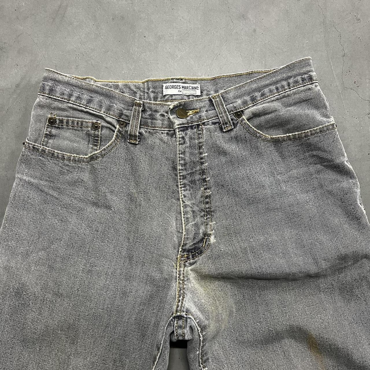 Guess Vintage Y2K/90s Guess Made In Usa Vintage Silver Light Wash Denim Jeans! Size US 30 / EU 46 - 2 Thumbnail