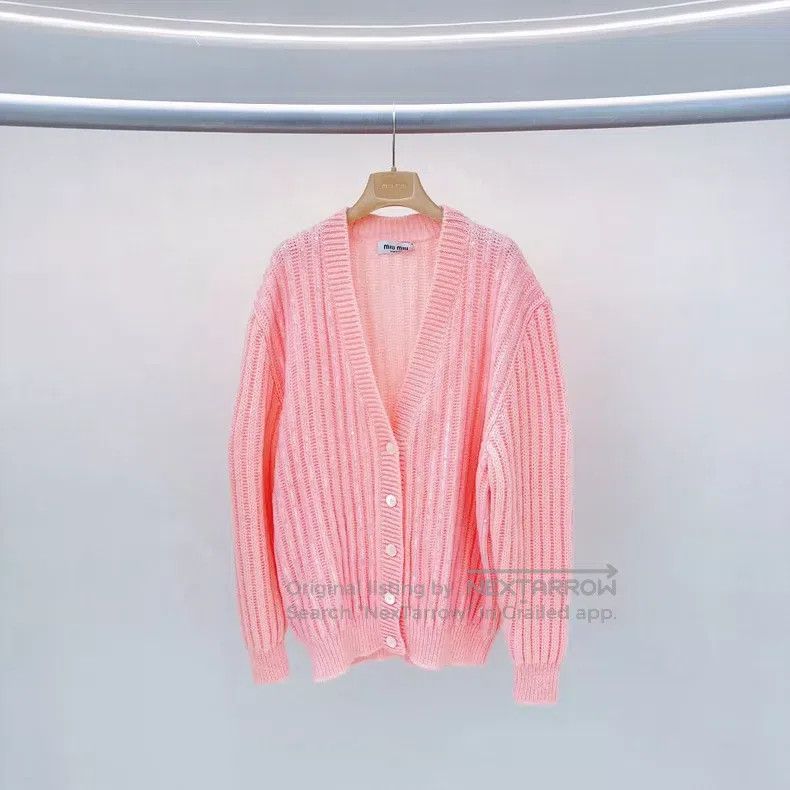 Miu Miu Miu Miu 36 Sakura pink crystal cardigan Size S / US 4 / IT 40 - 1 Thumbnail