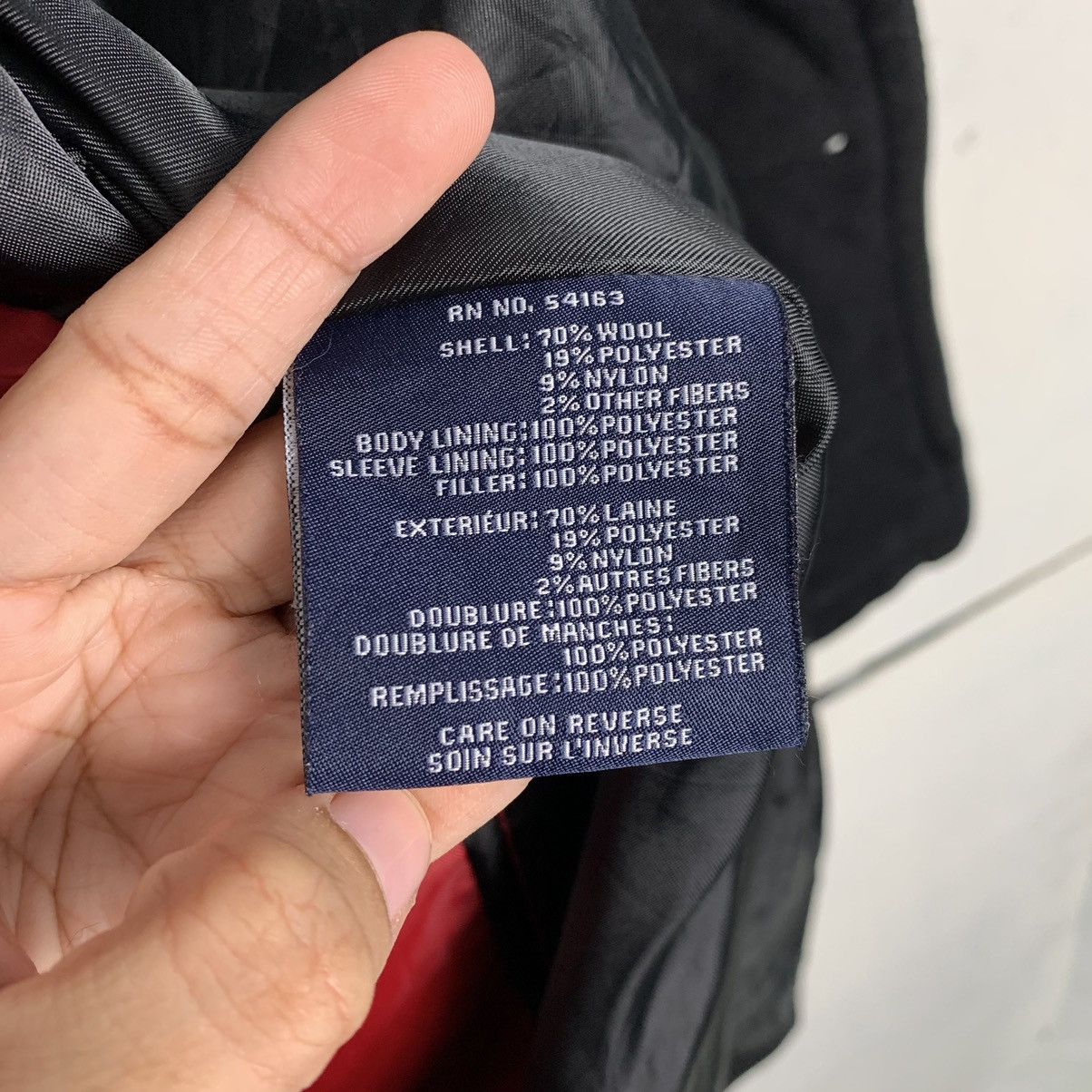 Tommy Hilfiger Double Breasted Wool Jacket