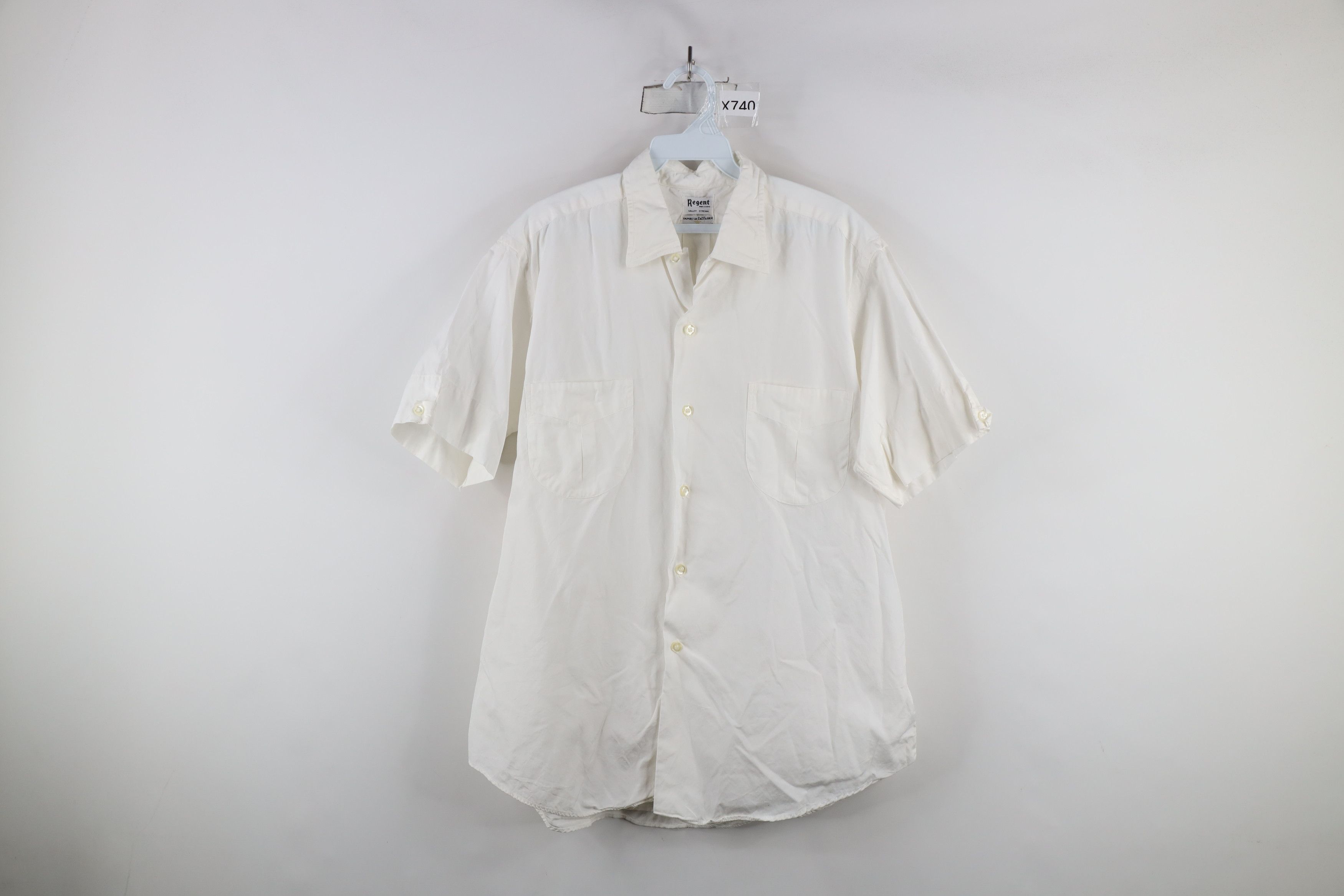 Vintage Vintage 50s Rockabilly Fabric Single Needle Button Shirt USA Size US XL / EU 56 / 4 - 1 Thumbnail