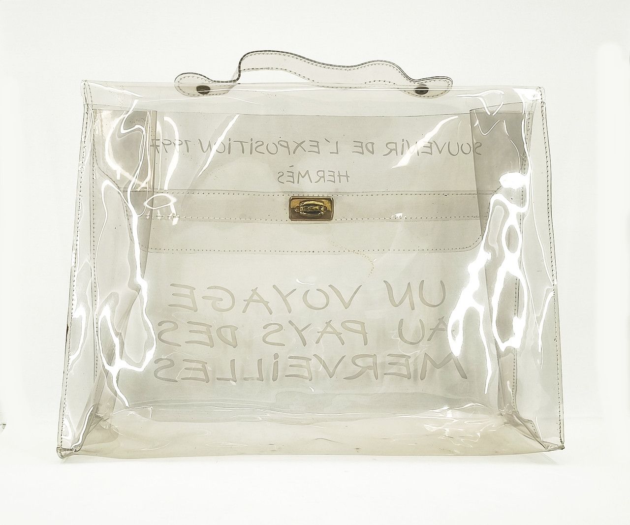 Hermes HERMES Vinyl Souvenir De L Exposition 1997 Kelly Handbag Size ONE SIZE - 2 Thumbnail