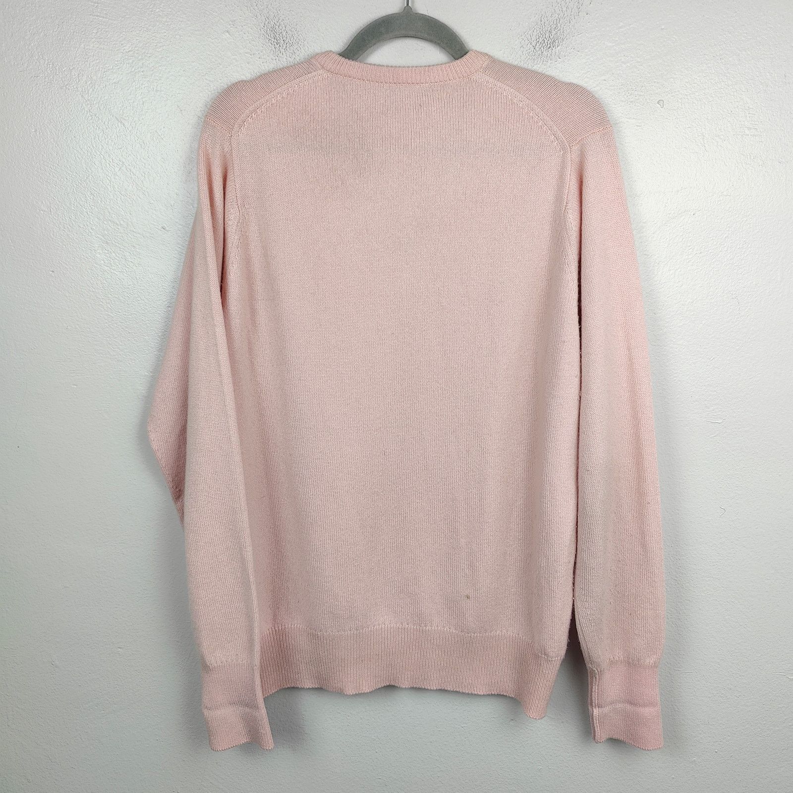 Other Vintage Ballantyne Cashmere Sweater Mens Large Pink V-Neck Size US L / EU 52-54 / 3 - 6 Thumbnail