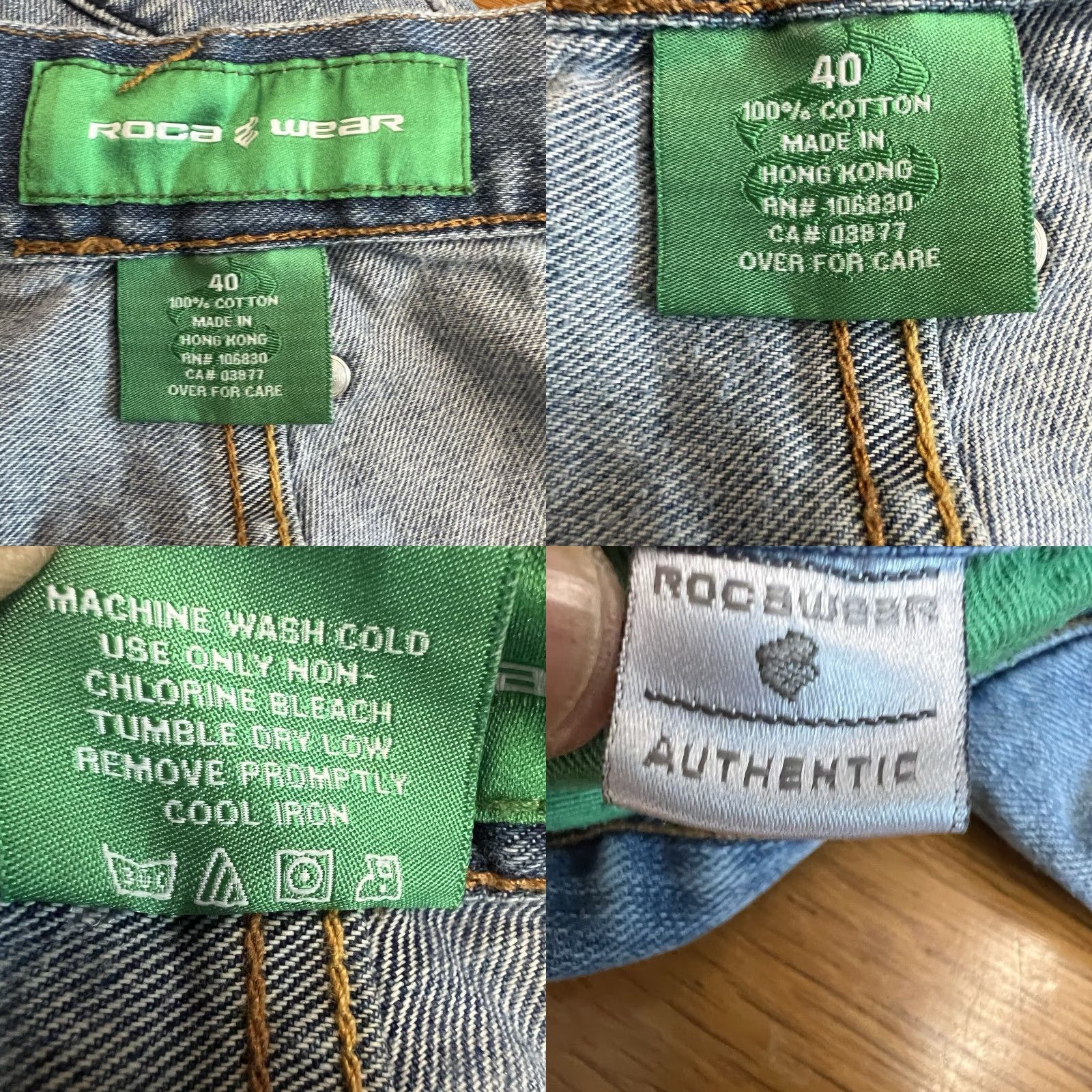 Rocawear VINTAGE Rocawear Denim Bermuda Shorts Mens 40 Blue 90s Hip Hop Grunge Size US 40 / EU 56 - 8 Thumbnail