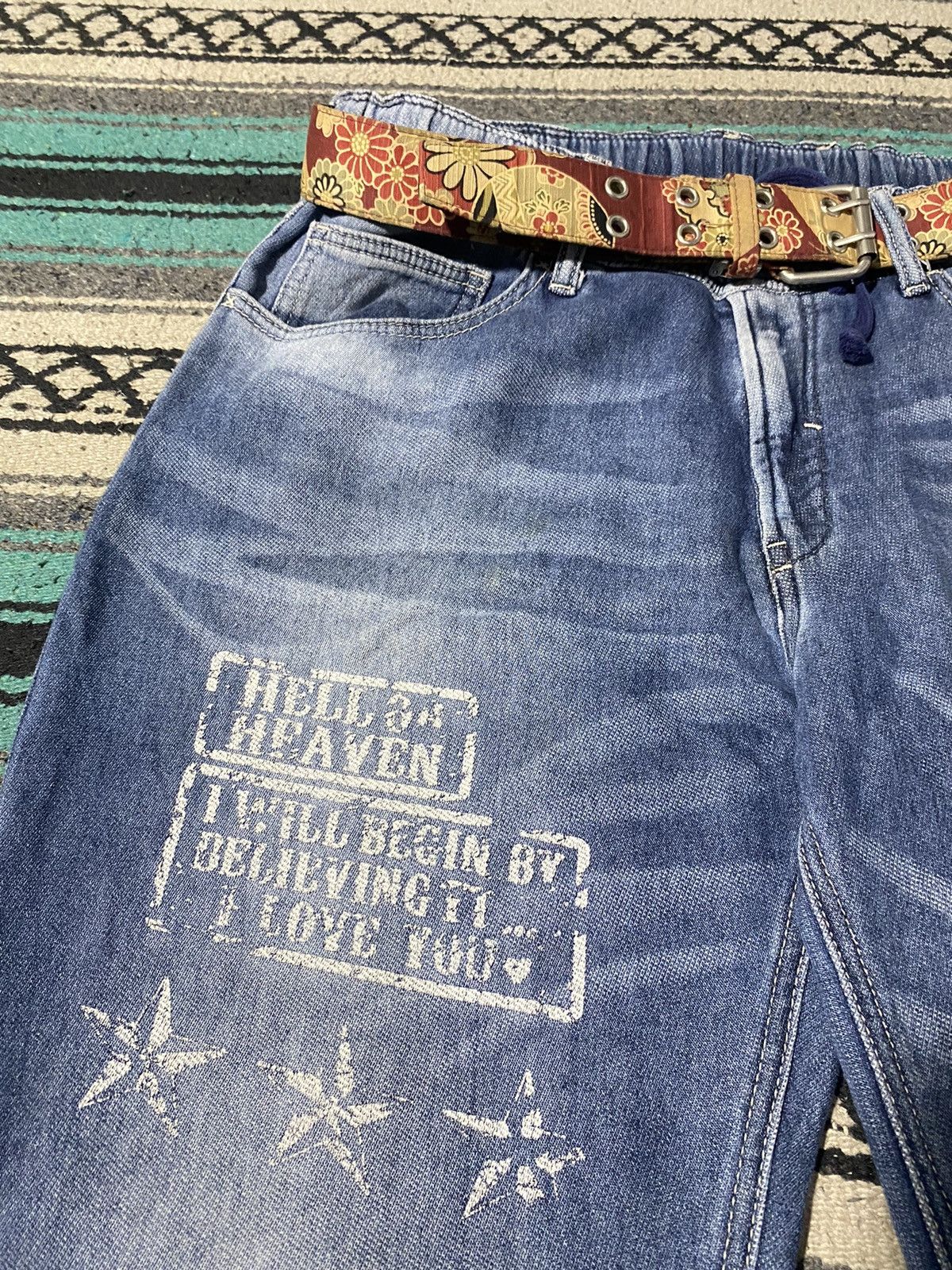 Roen Roen Studded Denim Cotton Relax Pants Size US 31 - 3 Thumbnail