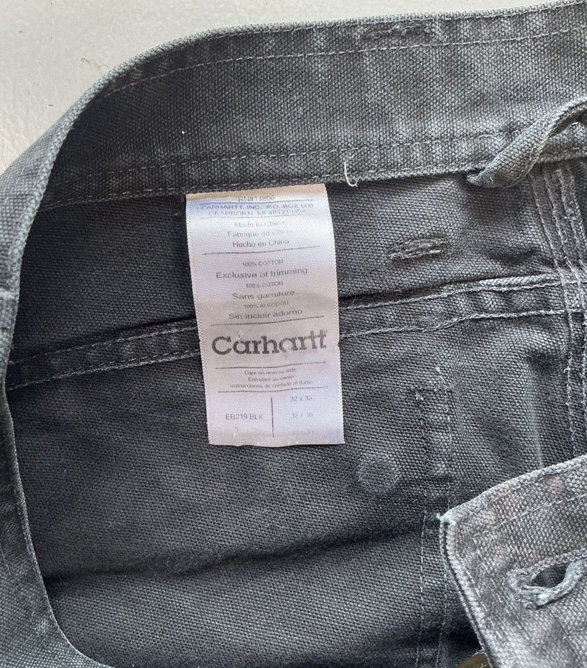 Carhartt Vintage carhartt b01 blk double knee denim Size US 31 - 6 Thumbnail