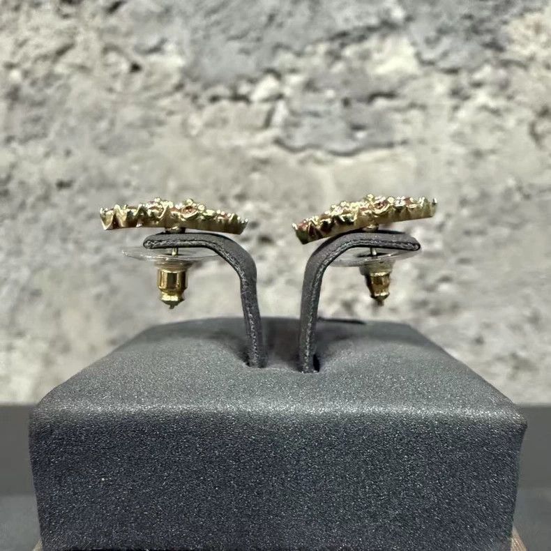Chanel Earrings with Pink Stones