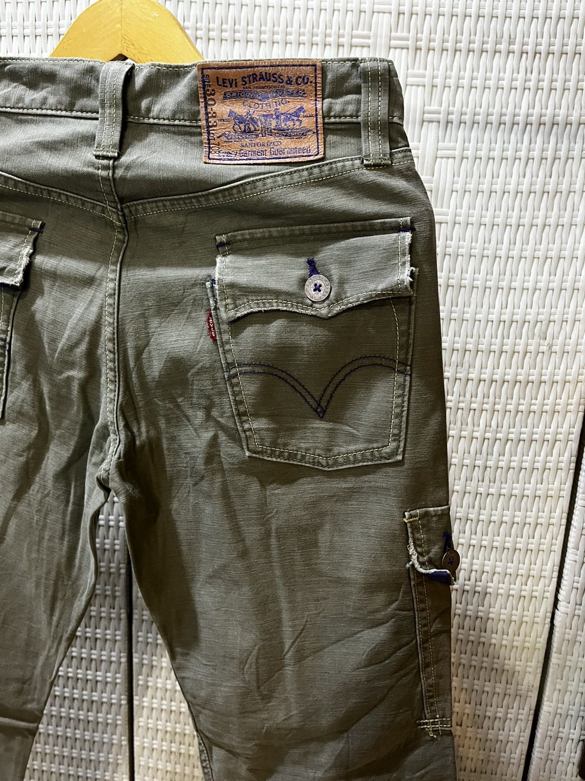 Levi's Levi’s Vintage Cargo Work Pants – Late 70s (Archive Piece) Size US 30 / EU 46 - 6 Thumbnail