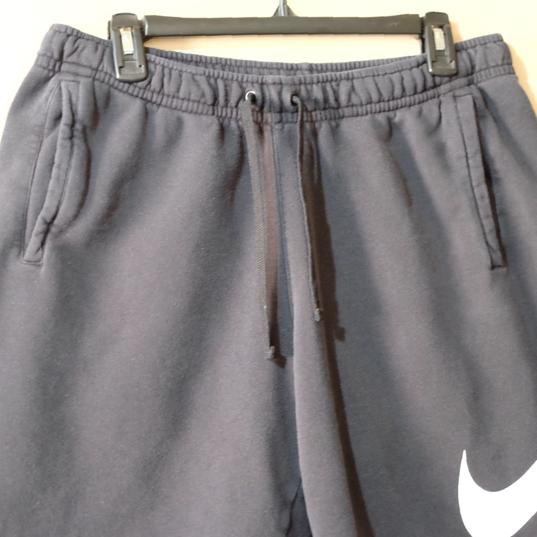 Nike Nike Sweatshorts Black Large Logo Drawstring Men's L Size ONE SIZE - 2 Thumbnail
