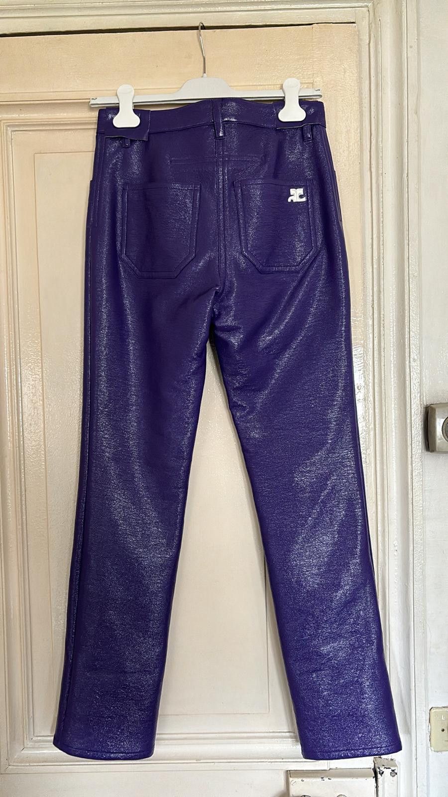 Courreges Courrèges Vinyl Pants 'Ultraviolet' Size 26" / US 2 / IT 38 - 3 Thumbnail