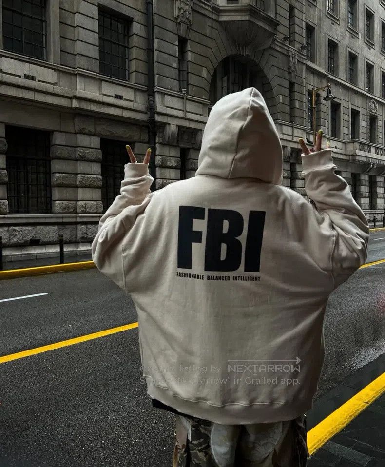 Balenciaga Balenciaga FBI Print Zip-up Hoodie Size US XL / EU 56 / 4 - 9 Thumbnail