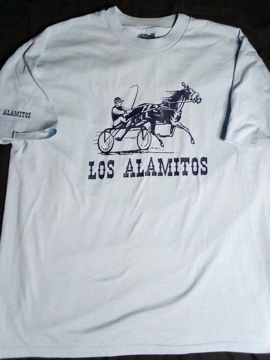 Hanes Vintage Los Alamitos Harness Horse Race Track T-Shirt Size US XL / EU 56 / 4 - 2 Thumbnail