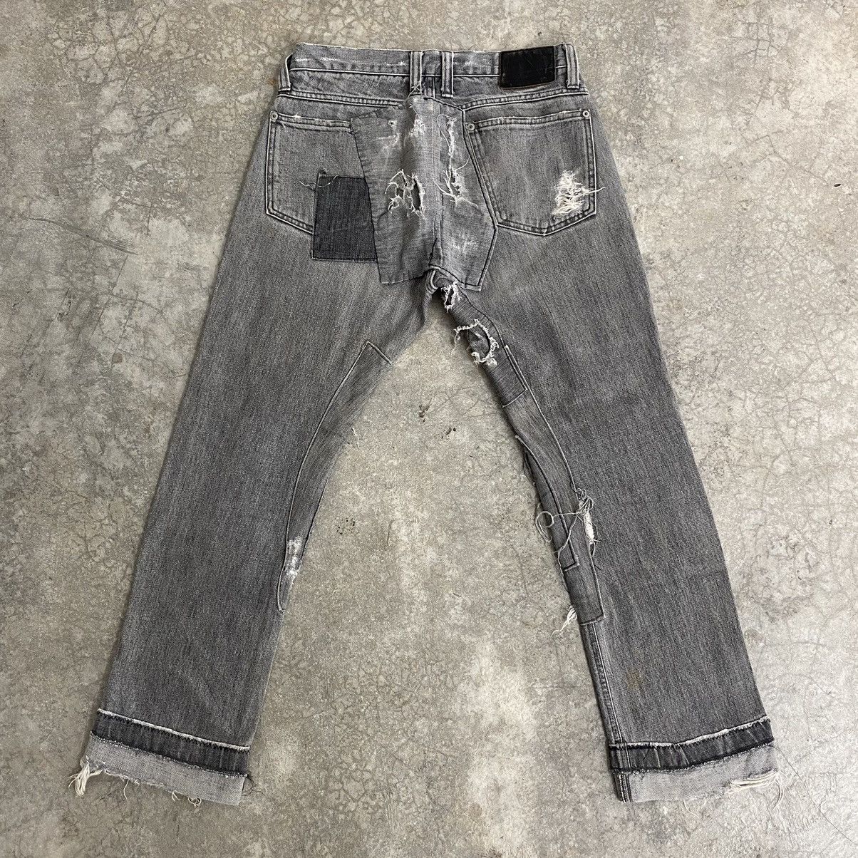 TMT VTG TMT Reconstructed Distressed Cropped Jeans Size US 30 / EU 46 - 15 Thumbnail