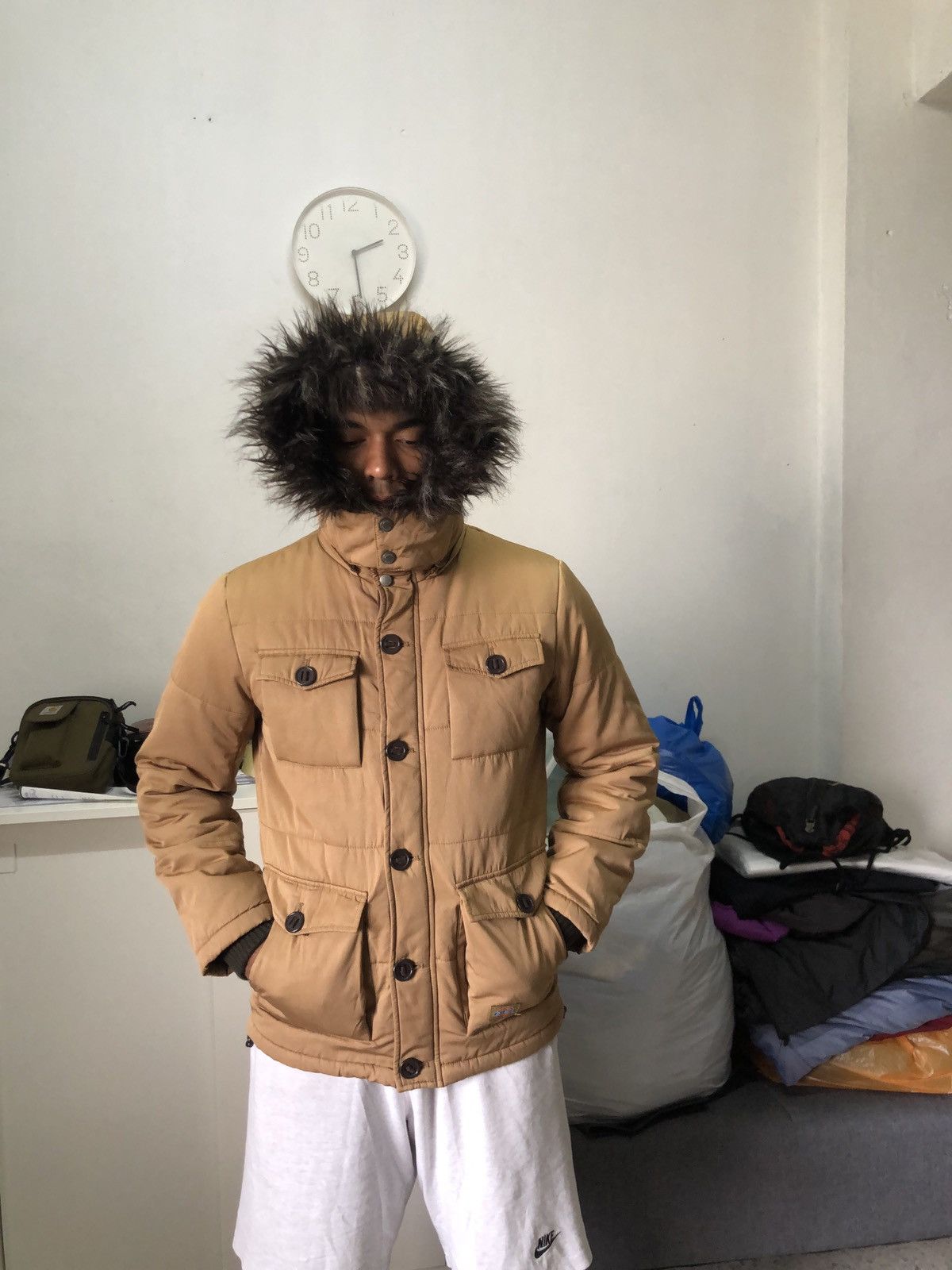 Dickies Dickies Puffer Down Jacket With Fur Size US L / EU 52-54 / 3 - 17 Thumbnail