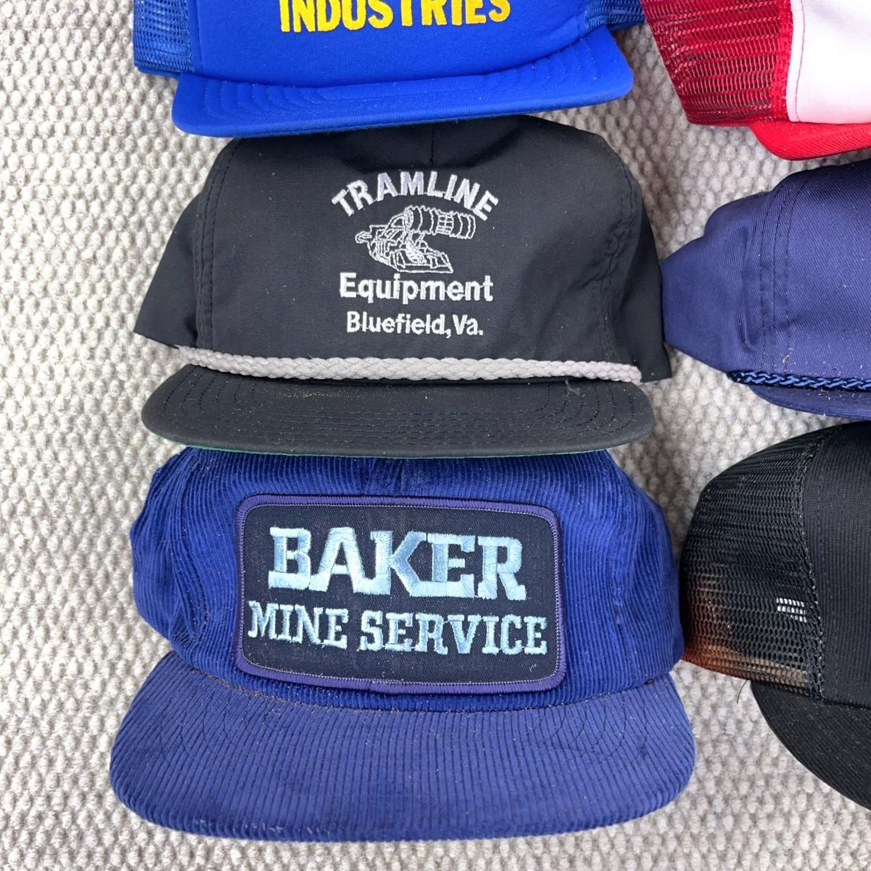 Coal VINTAGE USA Coal Mining Trucker Hat Lot Snapback Cap 80s 90s Rope Patch Logos S5 Adult Mens Size ONE SIZE - 2 Thumbnail
