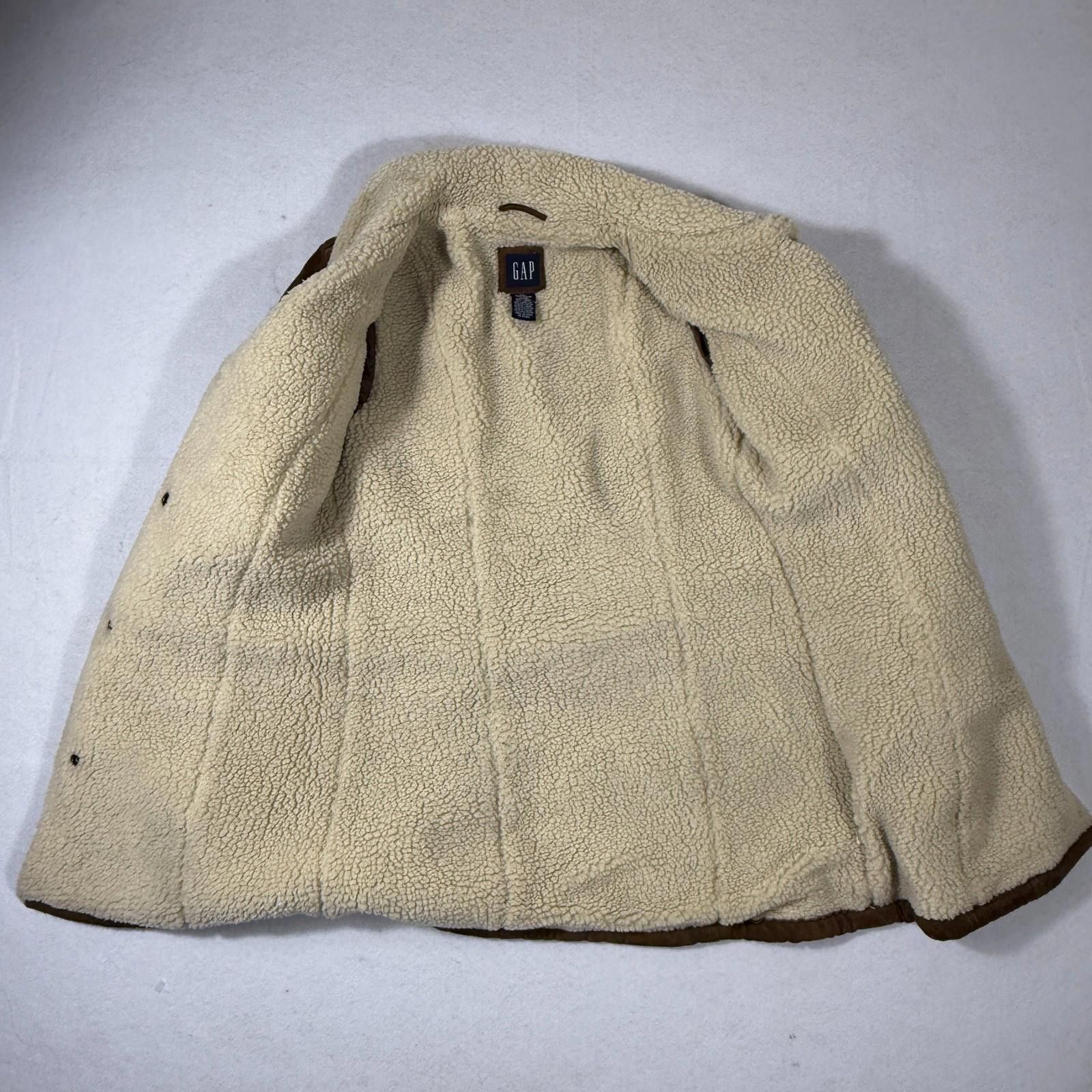 Gap GAP Y2K Genuine Suede Sherpa Jacket Coat Women Size Small Size S / US 4 / IT 40 - 6 Thumbnail