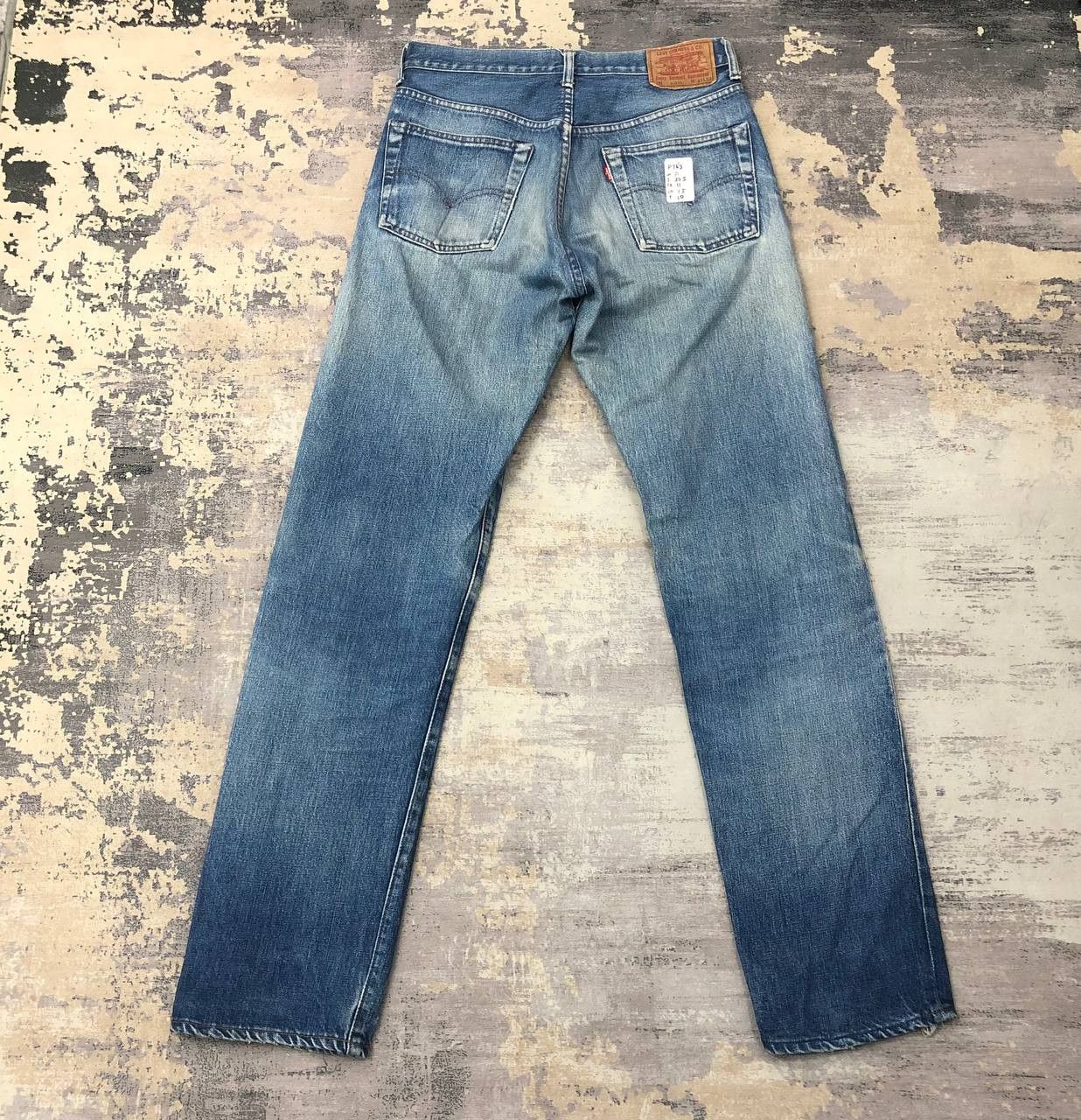 Levi's × Levi's Vintage Clothing P763 VTG BIG E 502xx LEVI'S SELVEDGE DISTRESSED JEANS Size US 31 - 1 Thumbnail