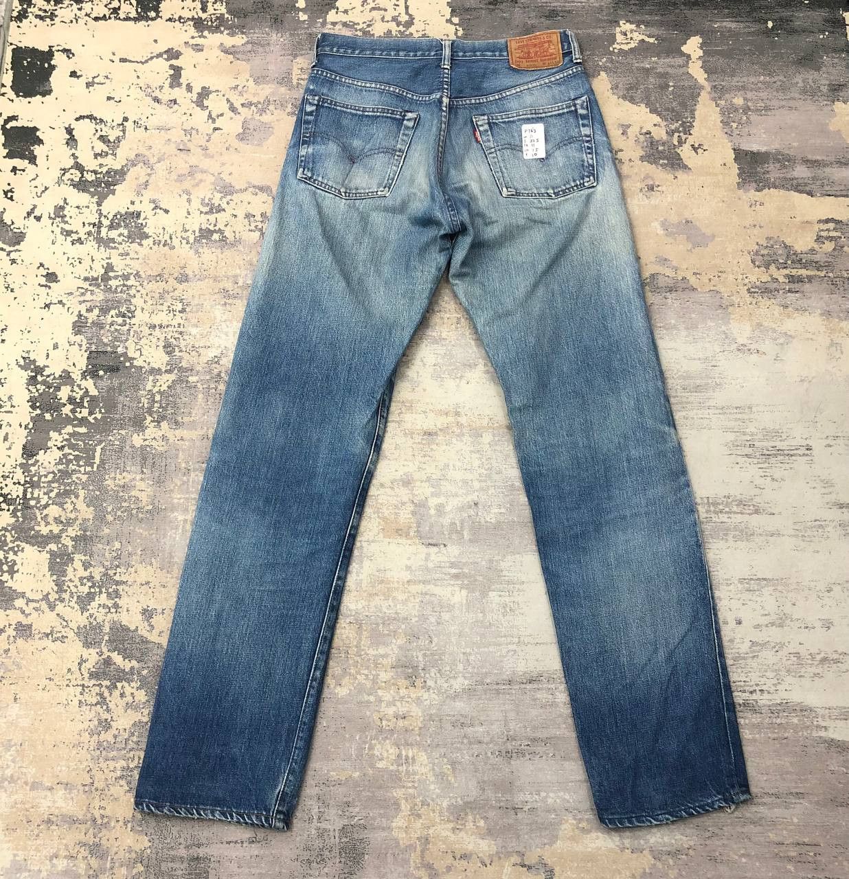 image of Levis x Levis Vintage Clothing P763 VTG Big E 502Xx Levi's Selvedge Distressed Jeans in Denim (Size