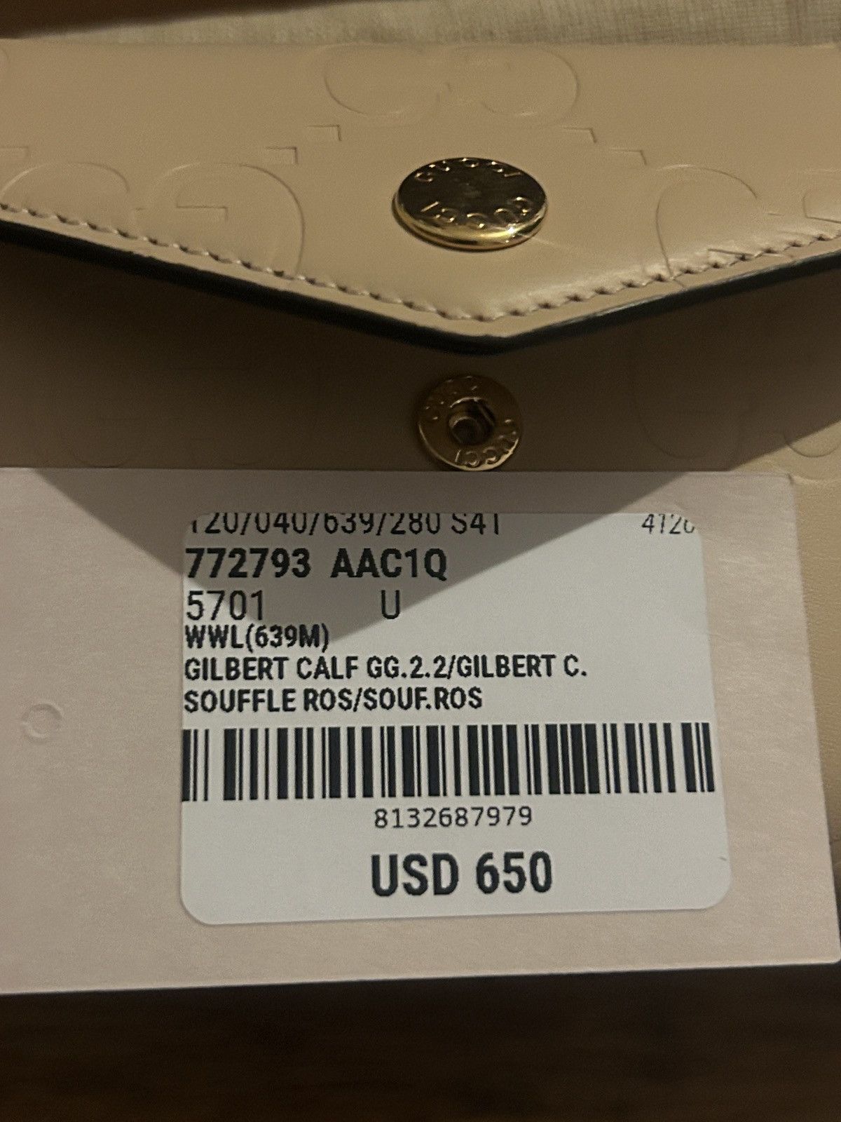 Gucci Gucci GG Logo Gilbert Calf Fold Wallet Size ONE SIZE - 9 Thumbnail