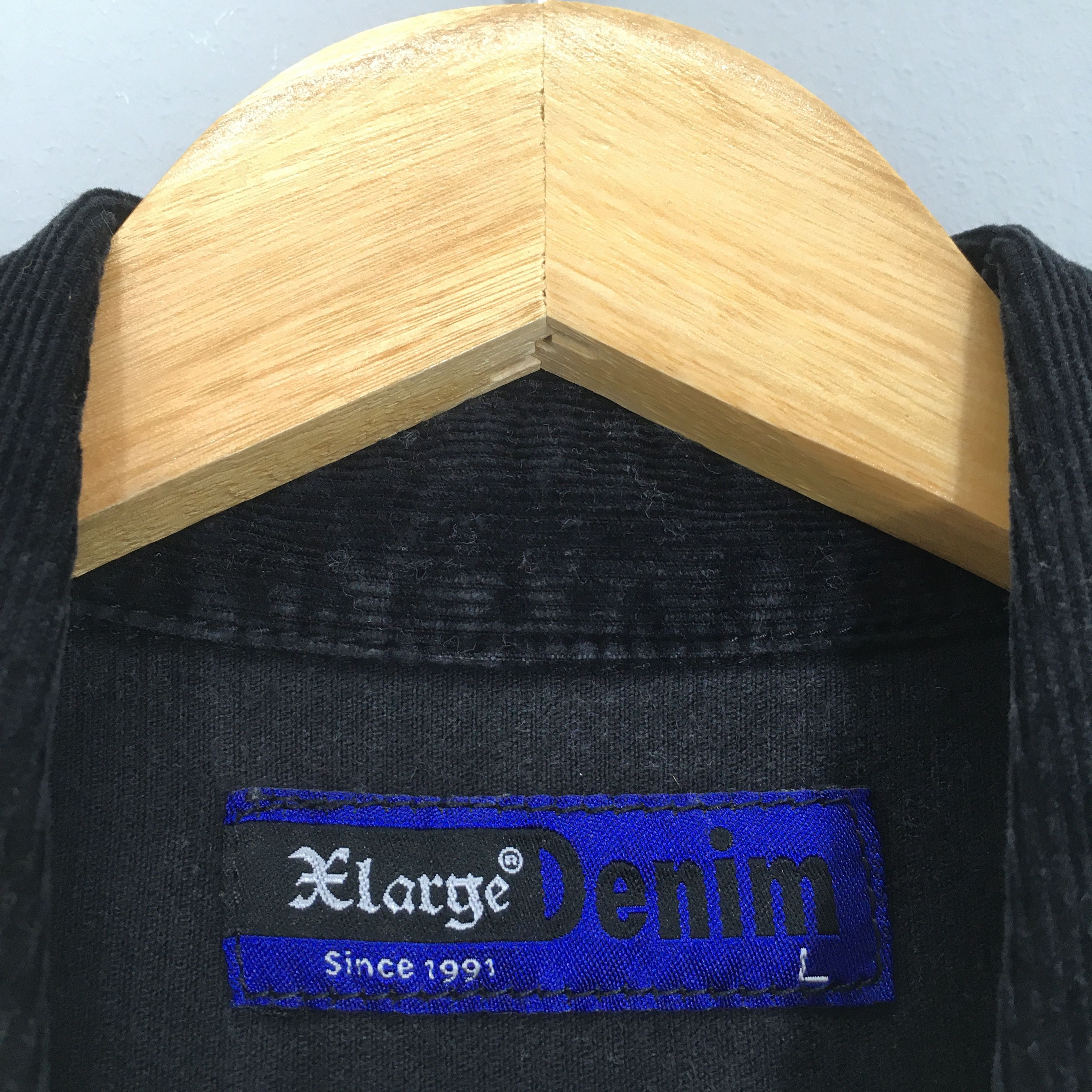 Flannel Vintage XLARGE Denim Corduroy Flannel Shirt Large Size US L / EU 52-54 / 3 - 6 Thumbnail