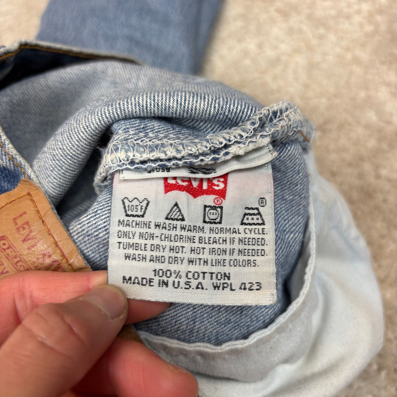 Levi's Vintage 90s Levi's 501 Straight Leg Jeans 30x31.5 Size US 30 / EU 46 - 10 Thumbnail