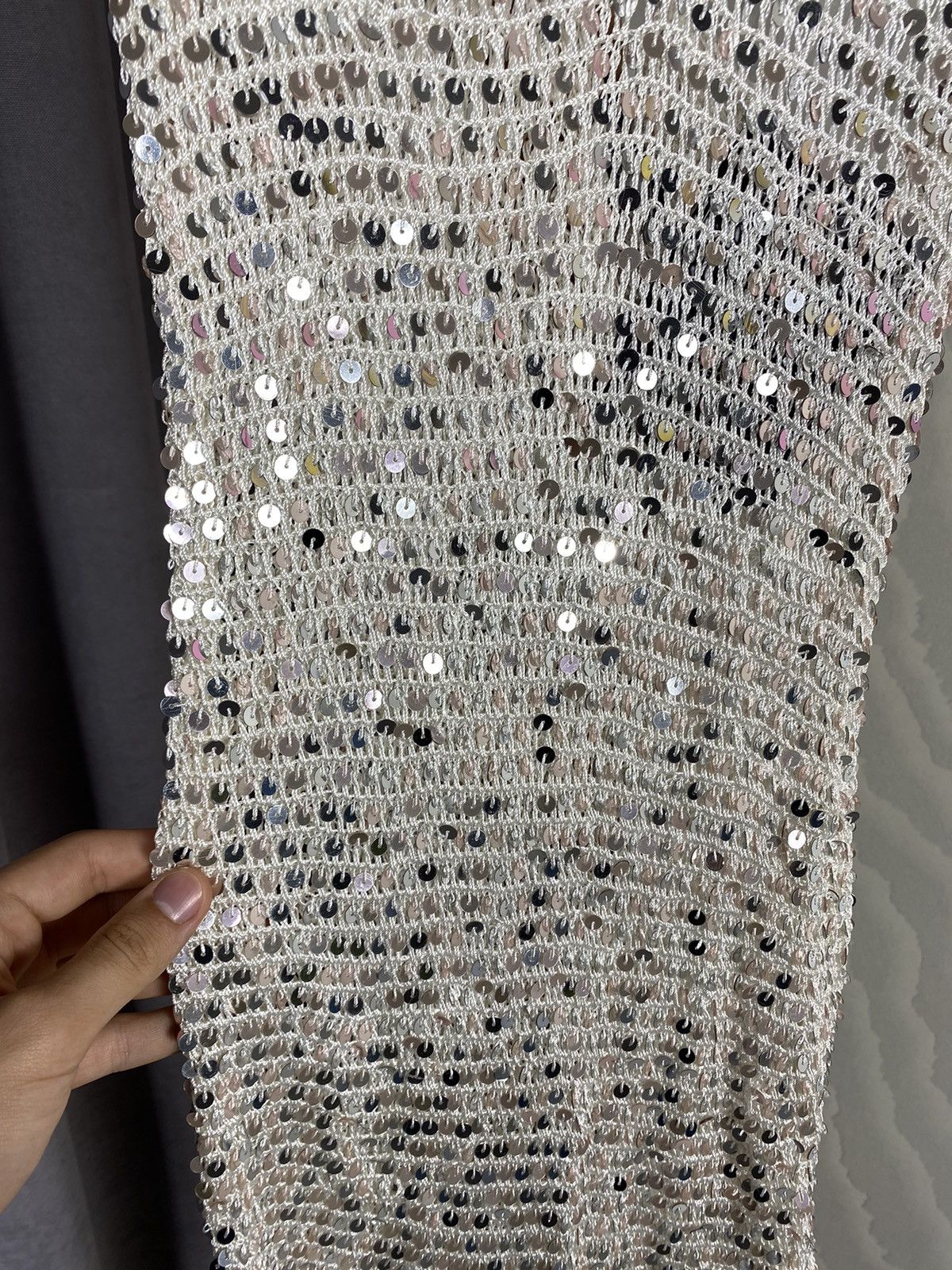 Retrofete Retrofete Marie Sequin Crochet Dress Size M / US 6-8 / IT 42-44 - 7 Thumbnail