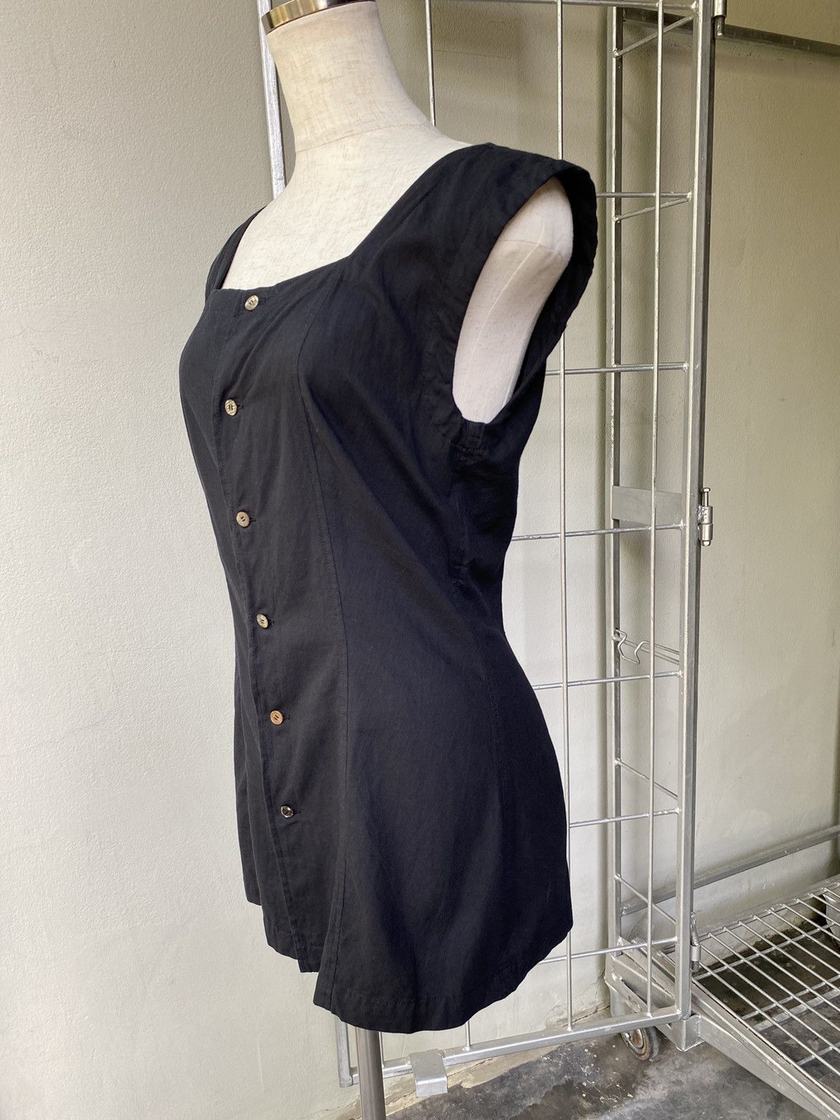 Comme des Garcons Comme des Garcons vintage black blouse Size ONE SIZE - 13 Thumbnail