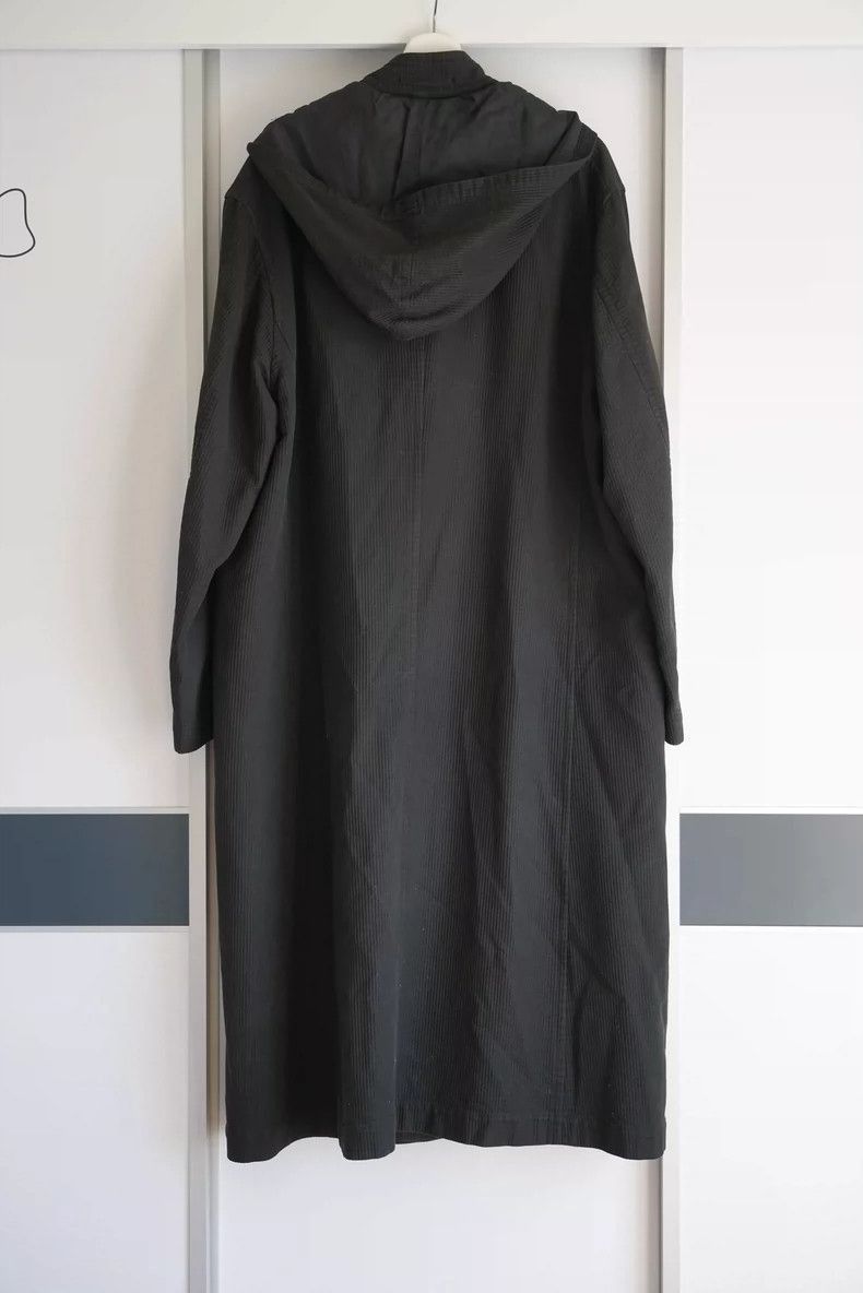 Yohji Yamamoto Yohji Yamamoto Yohji Yamamoto Double-Breasted Hooded Coat Size US M / EU 48-50 / 2 - 2 Thumbnail