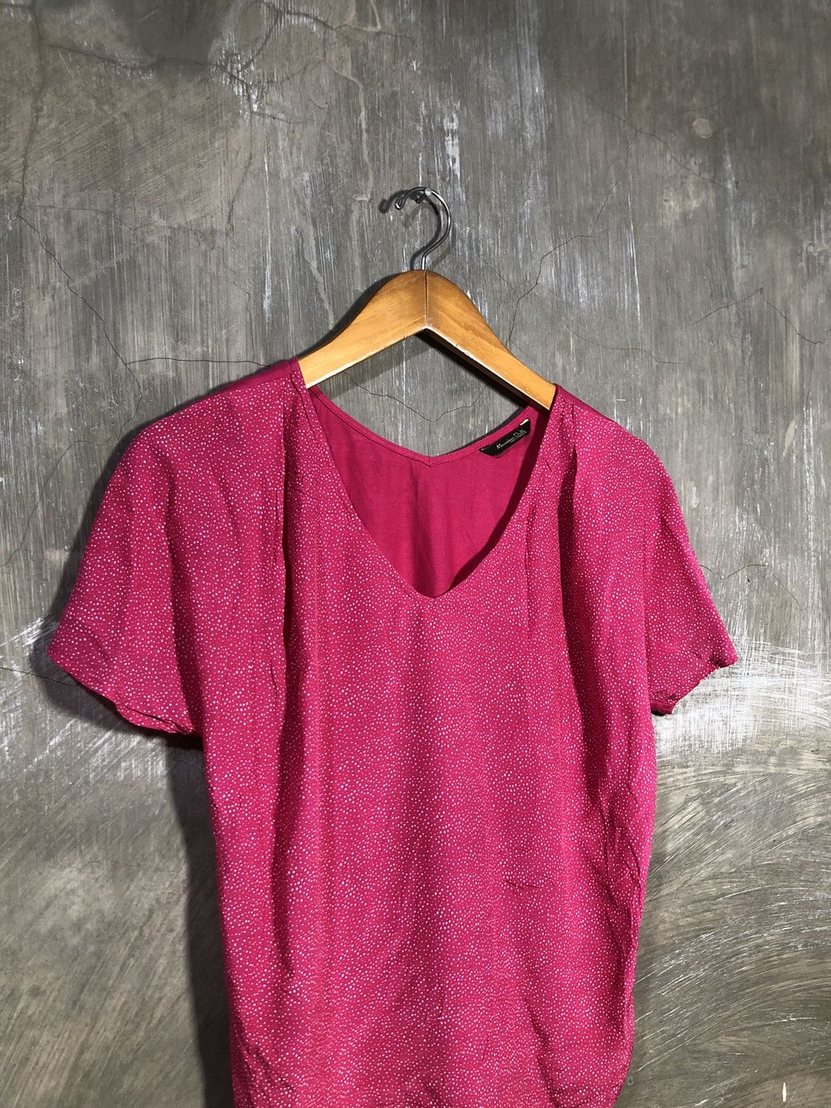 Designer × Japanese Brand × Massimo Dutti Massimo Dutti Pink Tshirt Size S / US 4 / IT 40 - 2 Thumbnail