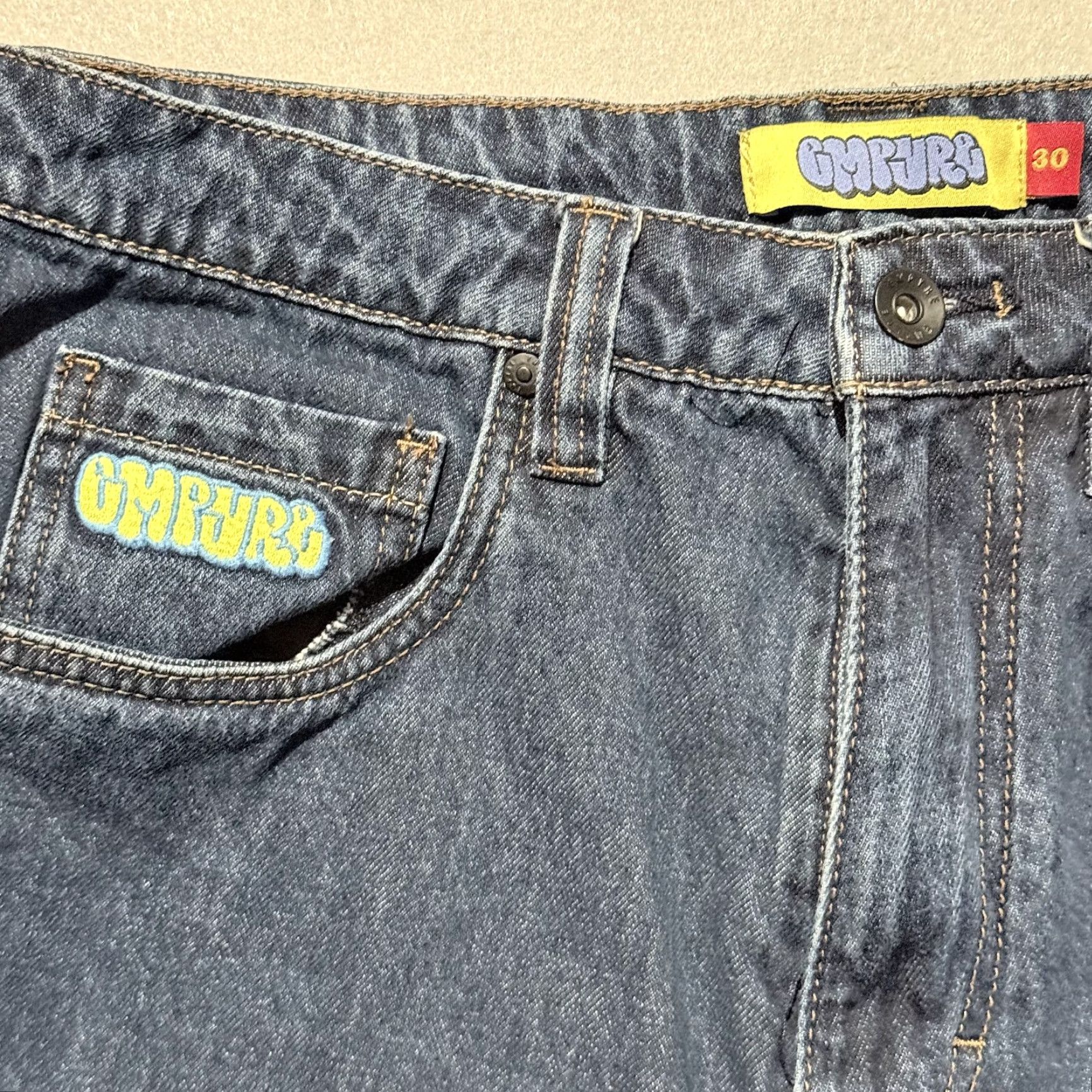 Empyre Empyre Jeans Men Dark Wash Denim Logo Relaxed Classic Straight Zip Fly - 30 Size US 30 / EU 46 - 5 Thumbnail