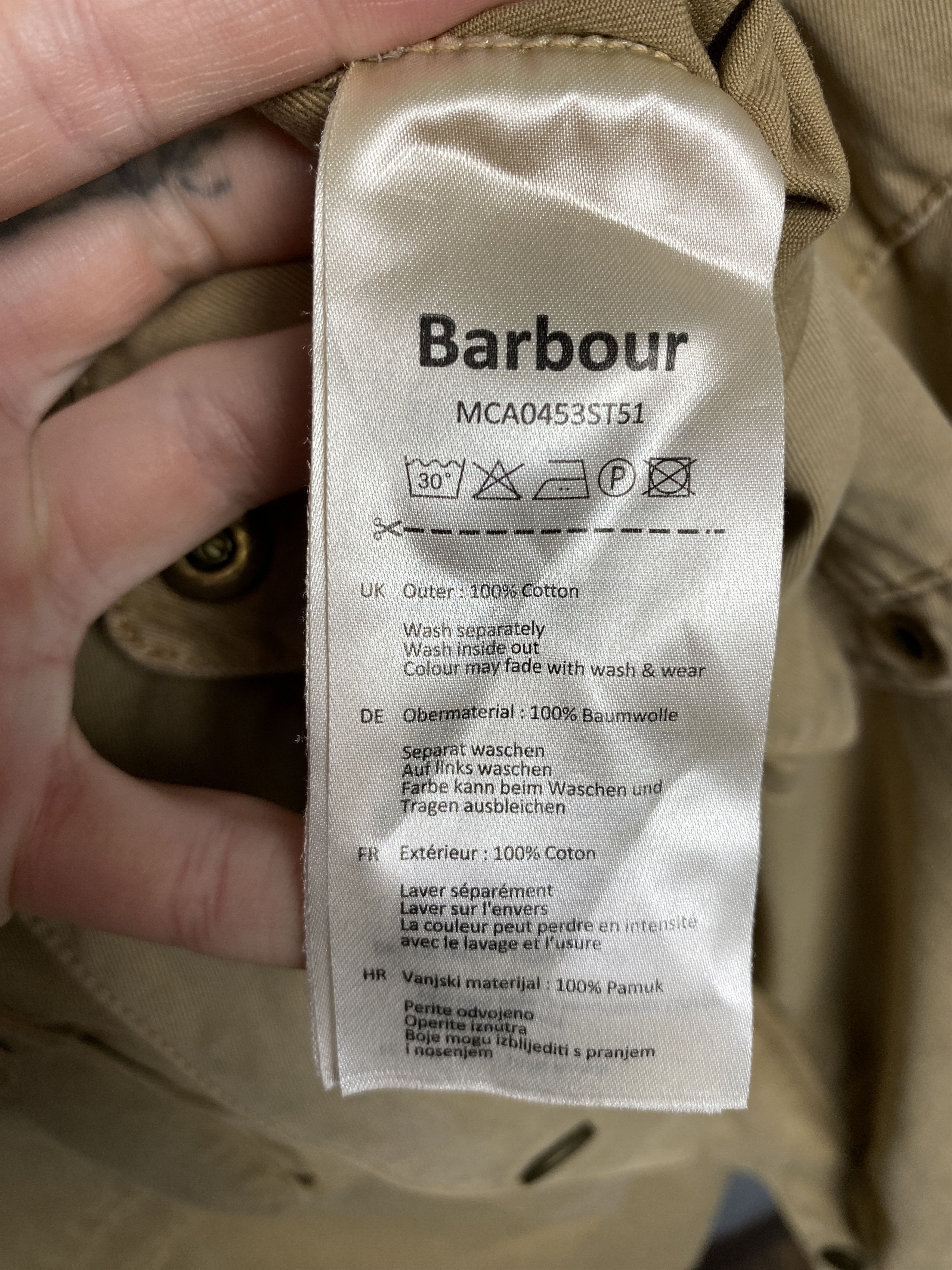 Barbour × Vintage Barbour International Vintage Mens Cotton Jacket Size US XXL / EU 58 / 5 - 9 Thumbnail
