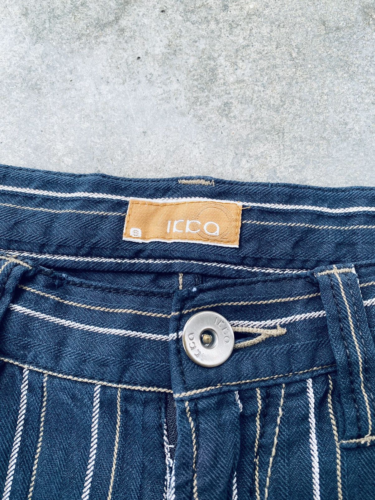 Vintage Vintage Ikka Herringbone Striped Distressed Pants Size US 30 / EU 46 - 5 Thumbnail