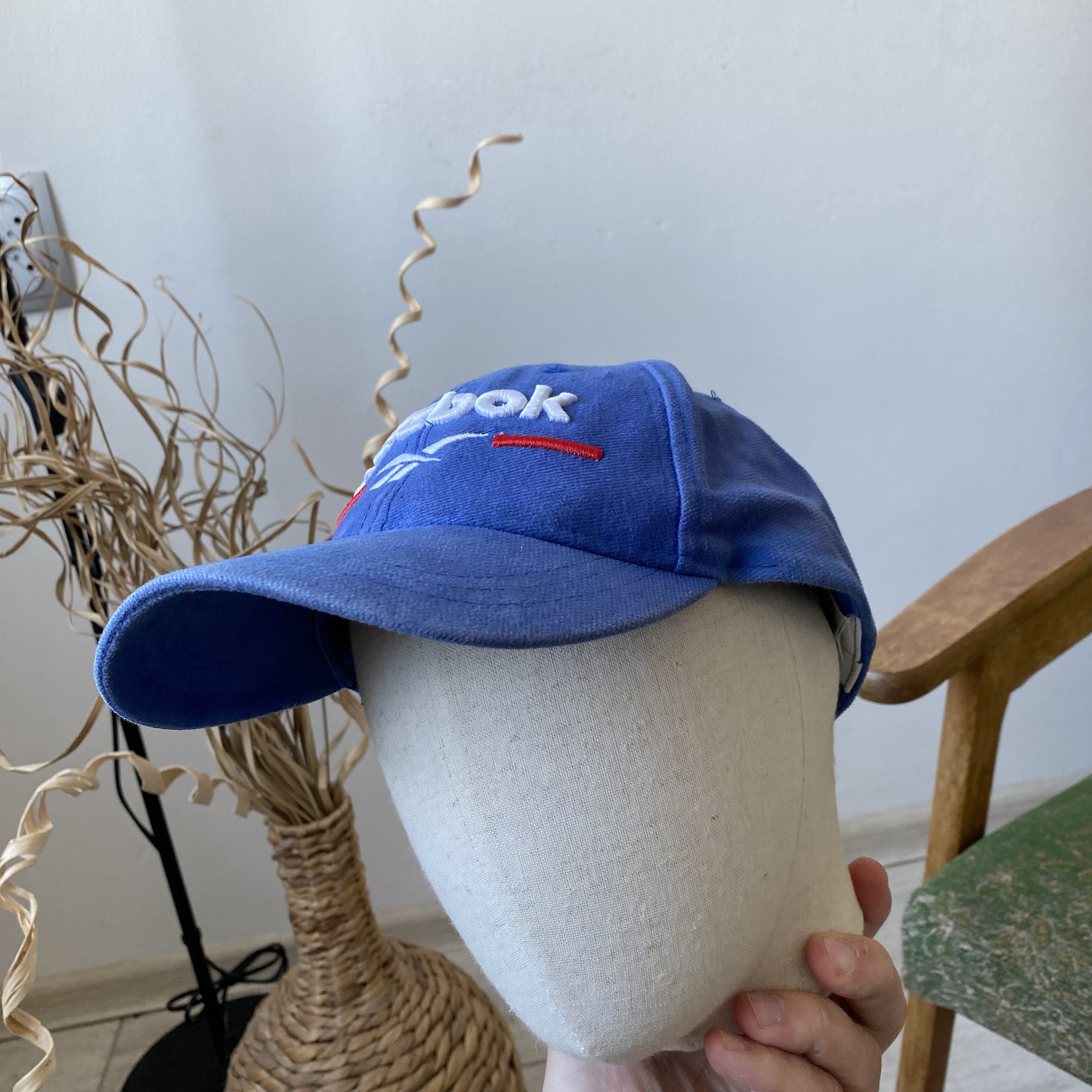 Reebok 🧢 Vintage 90s Reebok cap big logo Dad hat Streetwear Size ONE SIZE - 7 Thumbnail