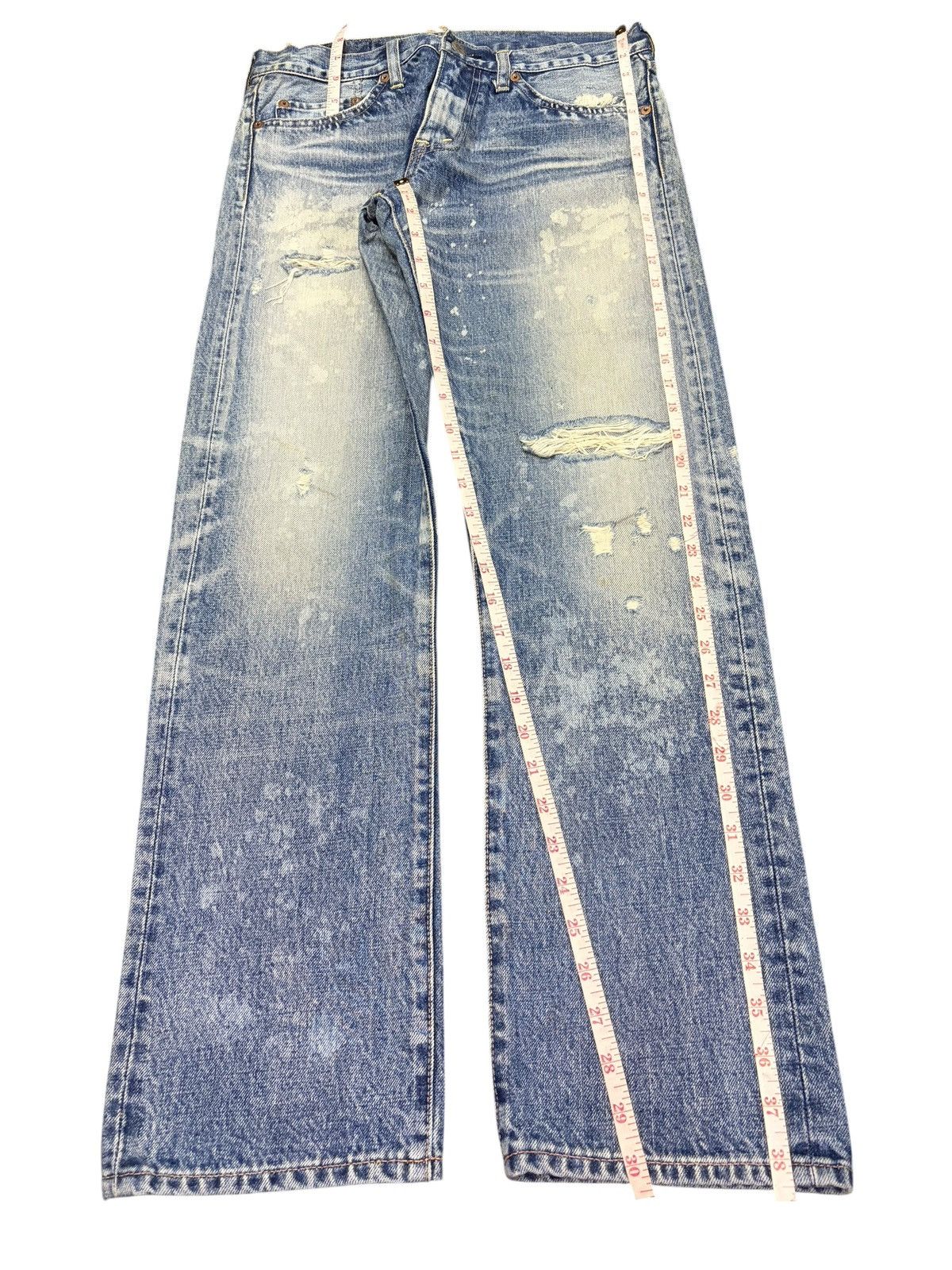 Edwin Vintage Japanese Rna Bleached Wash Distressed Jeans Size 30" / US 8 / IT 44 - 7 Thumbnail