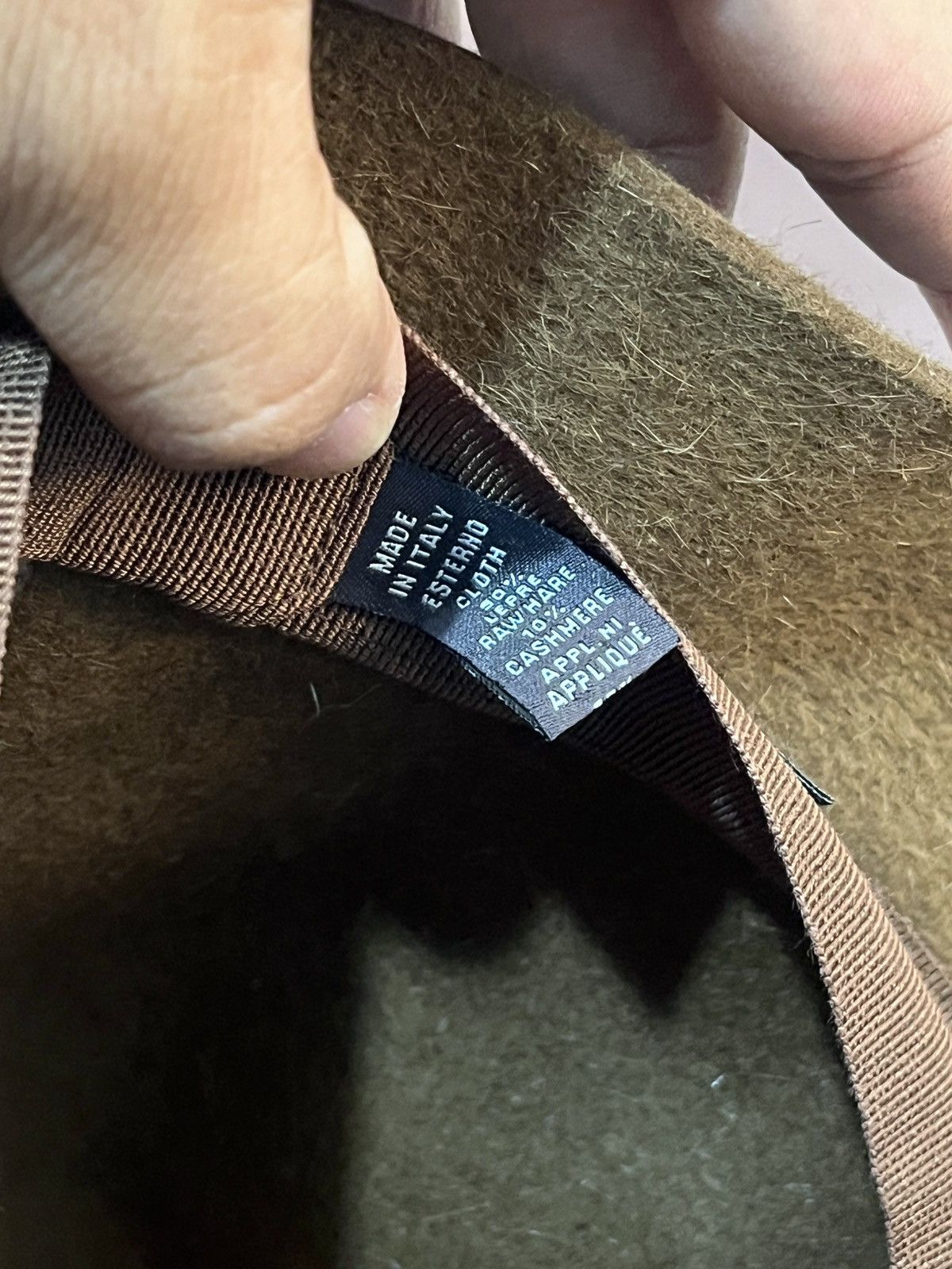 Loro Piana Brown Cashfelt Panama Hat Size 30 - 4 Thumbnail