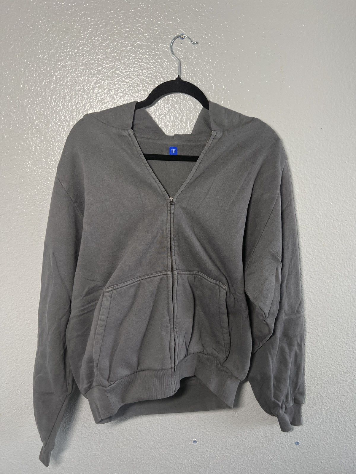 Image of Yeezy Gap Zip Up Jacket in Grey, Men's (Size XL)