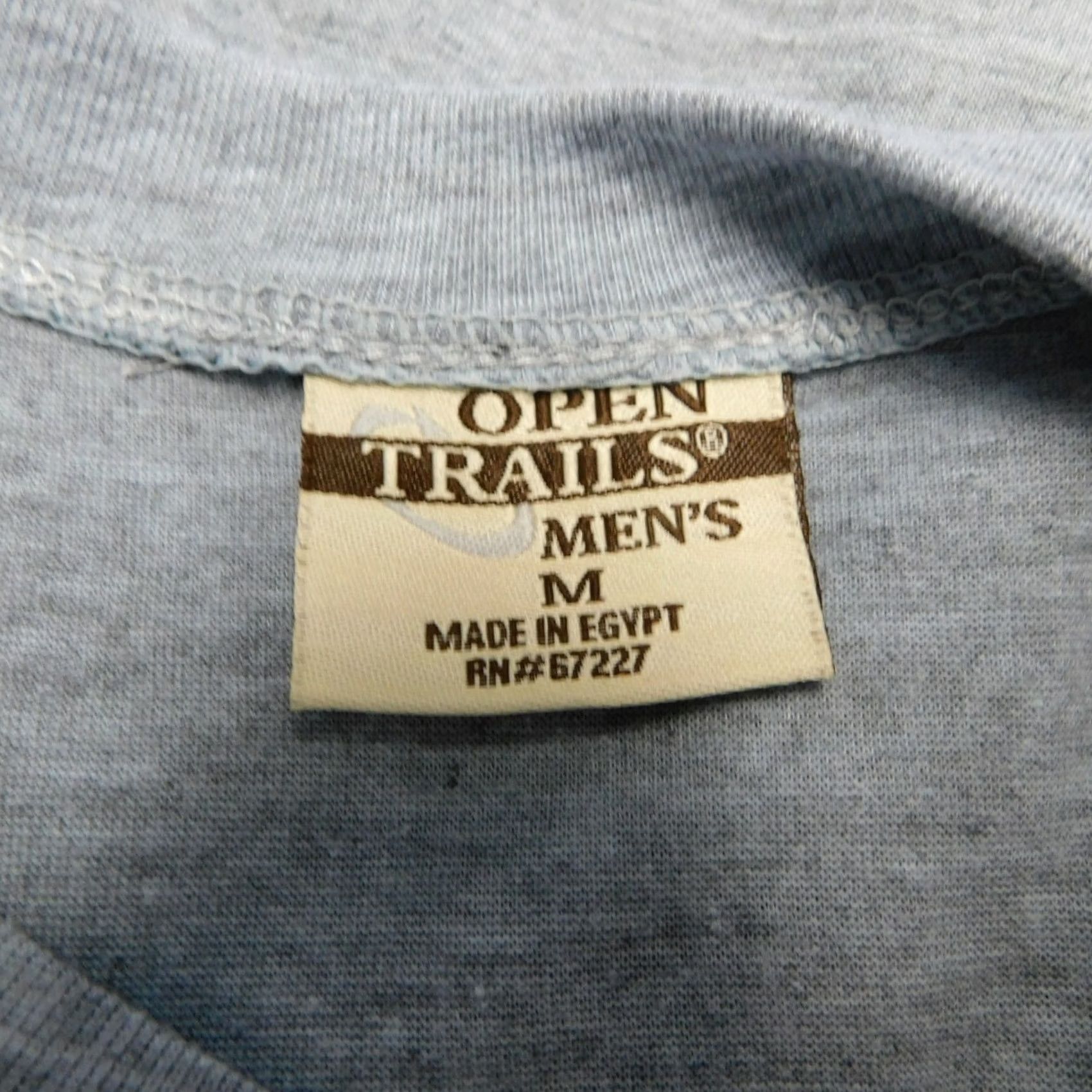 Vintage Open Trails Men's Pocket Muscle Tank Shirt Gray Medium Cotton Blend Size US M / EU 48-50 / 2 - 4 Thumbnail
