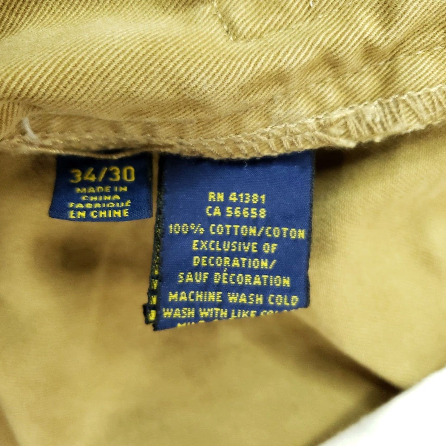Polo Ralph Lauren Polo Ralph Lauren Pants Mens 34x29 Brown Chino Straight Leg Classic Fit Casual Size US S / EU 44-46 / 1 - 7 Thumbnail