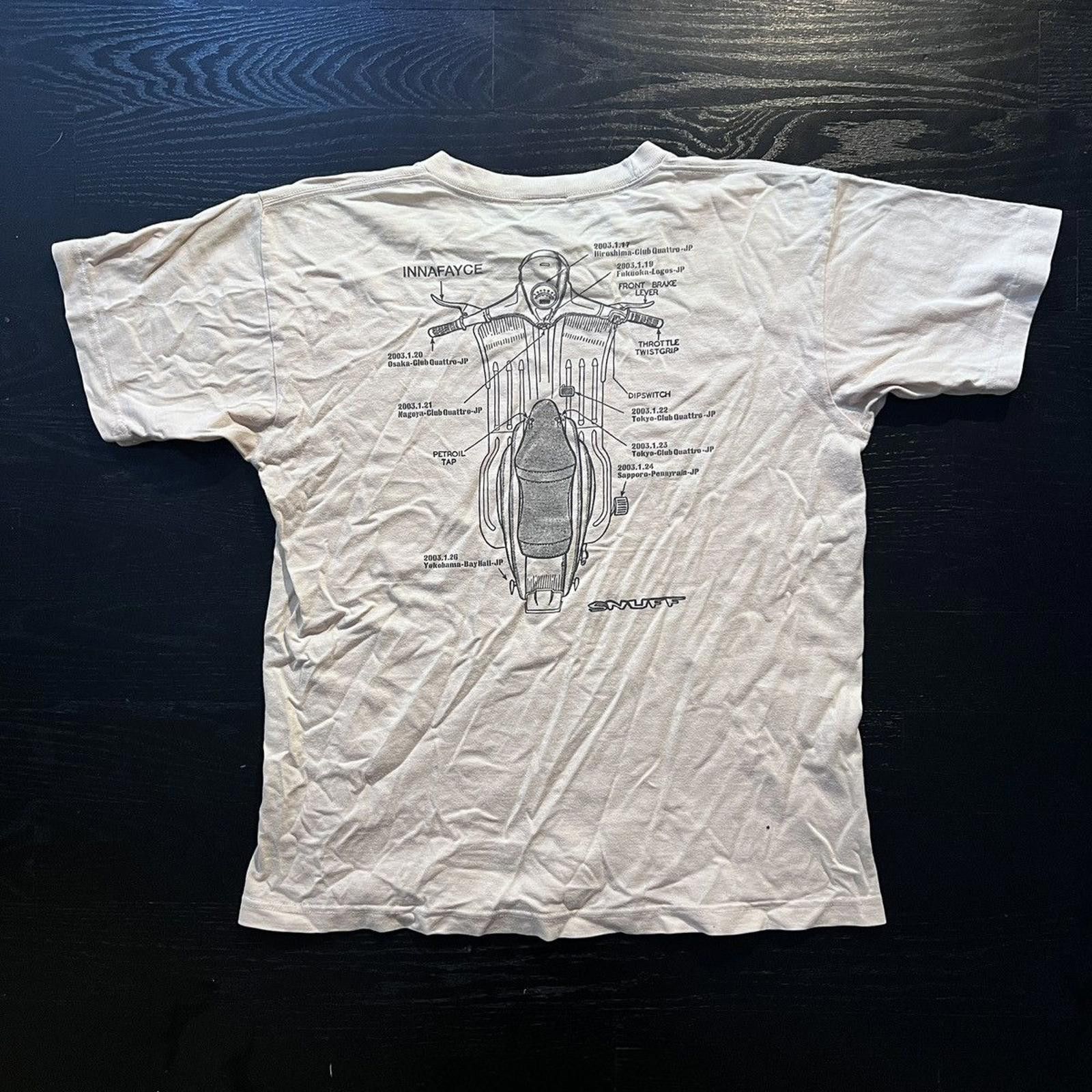 Vintage Vintage Cream White Snuff Motorcycle Target T-Shirt Size US M / EU 48-50 / 2 - 5 Thumbnail