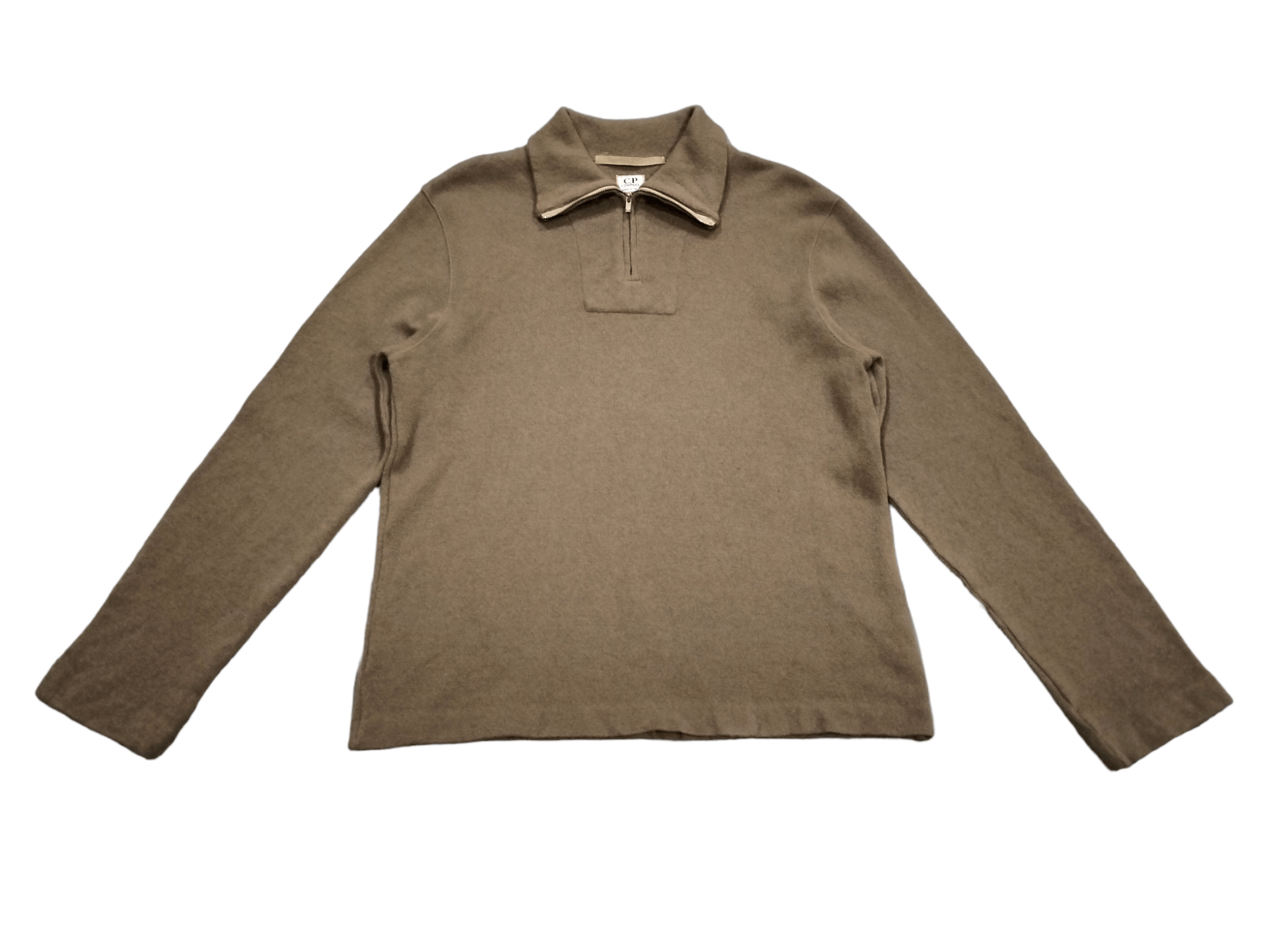 C.P. Company Vintage C.P. Company Collared Wool Half Zip Sweatshirt Size US S / EU 44-46 / 1 - 1 Thumbnail