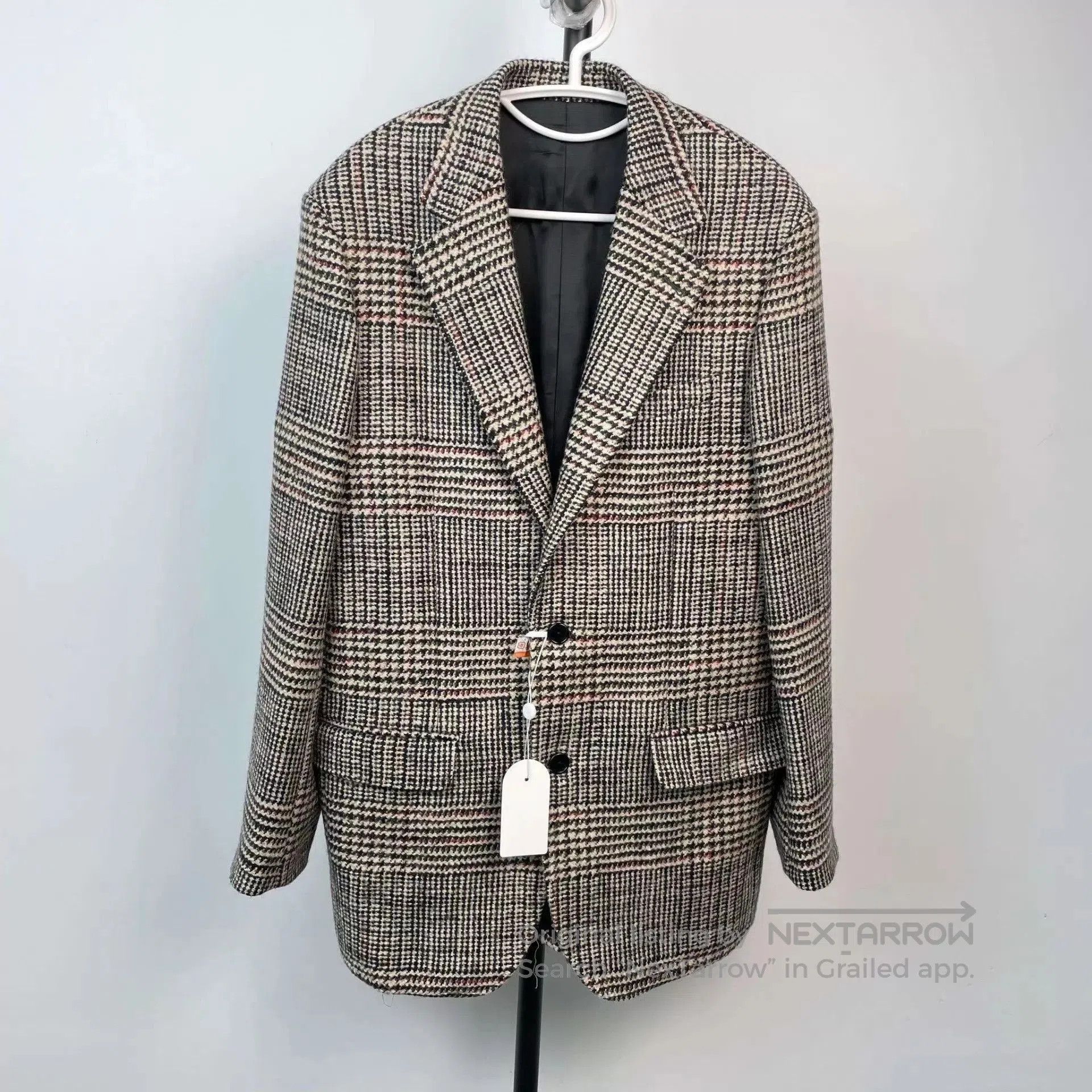 Celine Multi Plaid Pattern Single-Breasted Blazer. Size US M / EU 48-50 / 2 - 1 Thumbnail