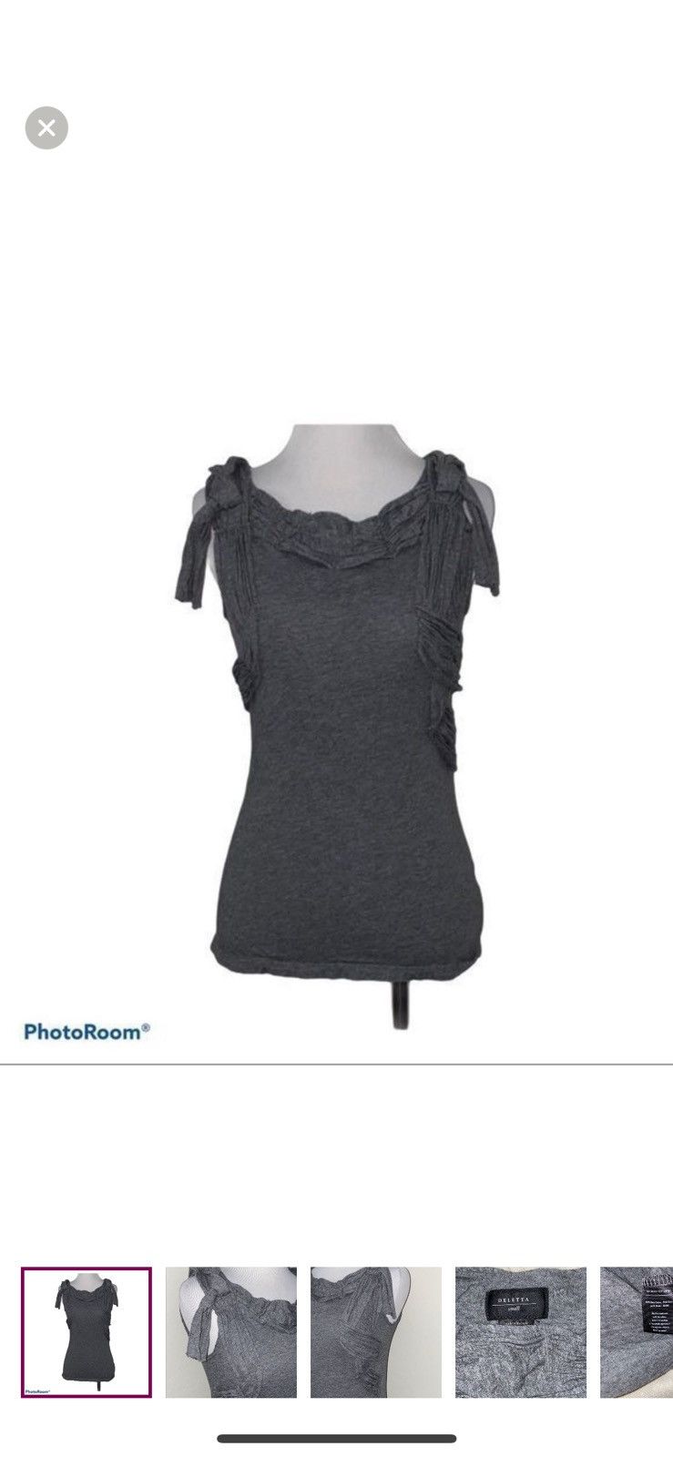 Anthropologie Anthropologie deletta small knotted tank top Size S / US 4 / IT 40 - 1 Thumbnail