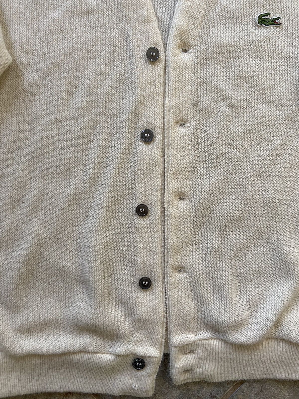 Lacoste 1960s true vintage cream lacoste cardigan Size US L / EU 52-54 / 3 - 4 Thumbnail