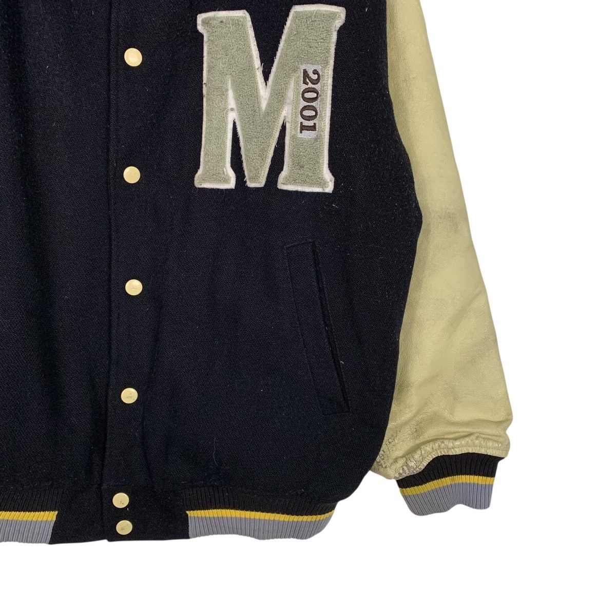 Japanese Brand Y2K Malt Beer Leather Varsity Jacket Size US M / EU 48-50 / 2 - 4 Thumbnail