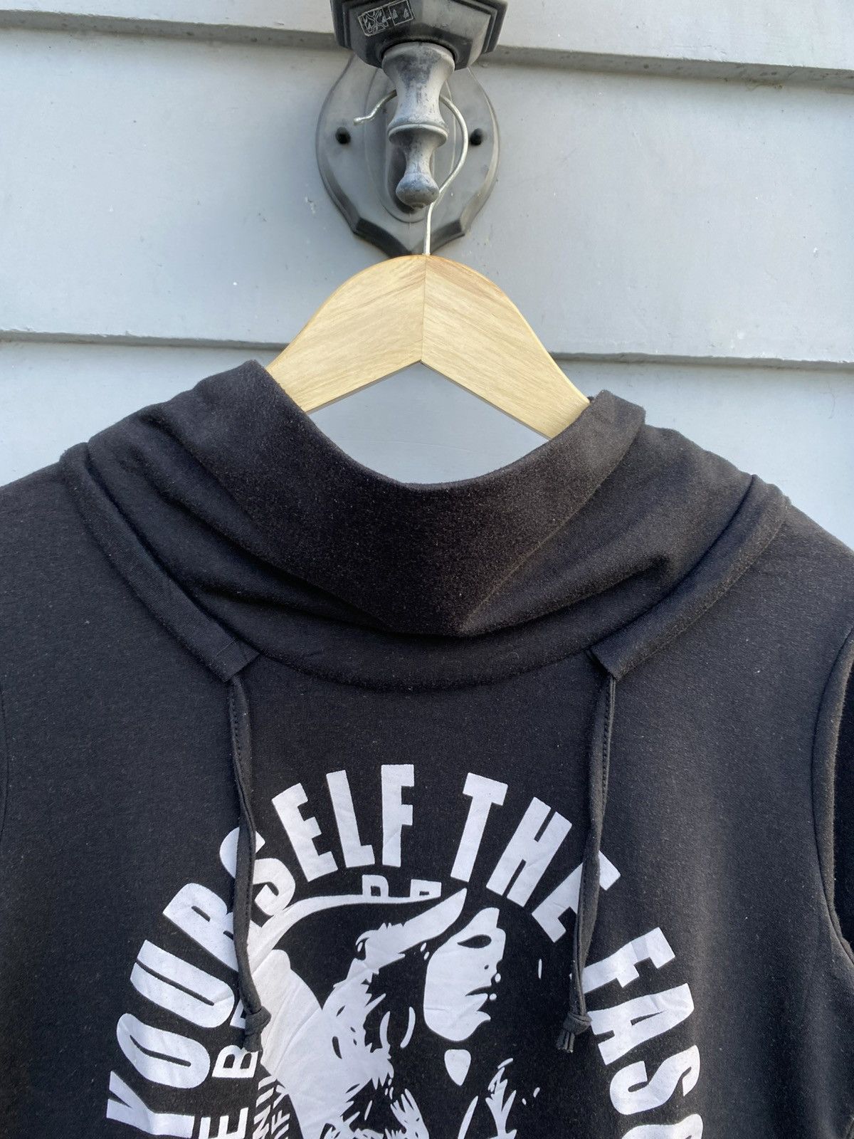 Japanese Brand Unknown Japanese Hoodie Women Graphic Poem Style Size L / US 10 / IT 46 - 2 Thumbnail