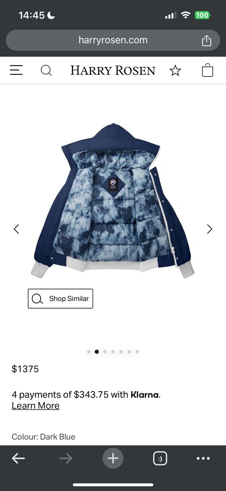 Canada Goose Chilliwack Bomber Glacial Haze