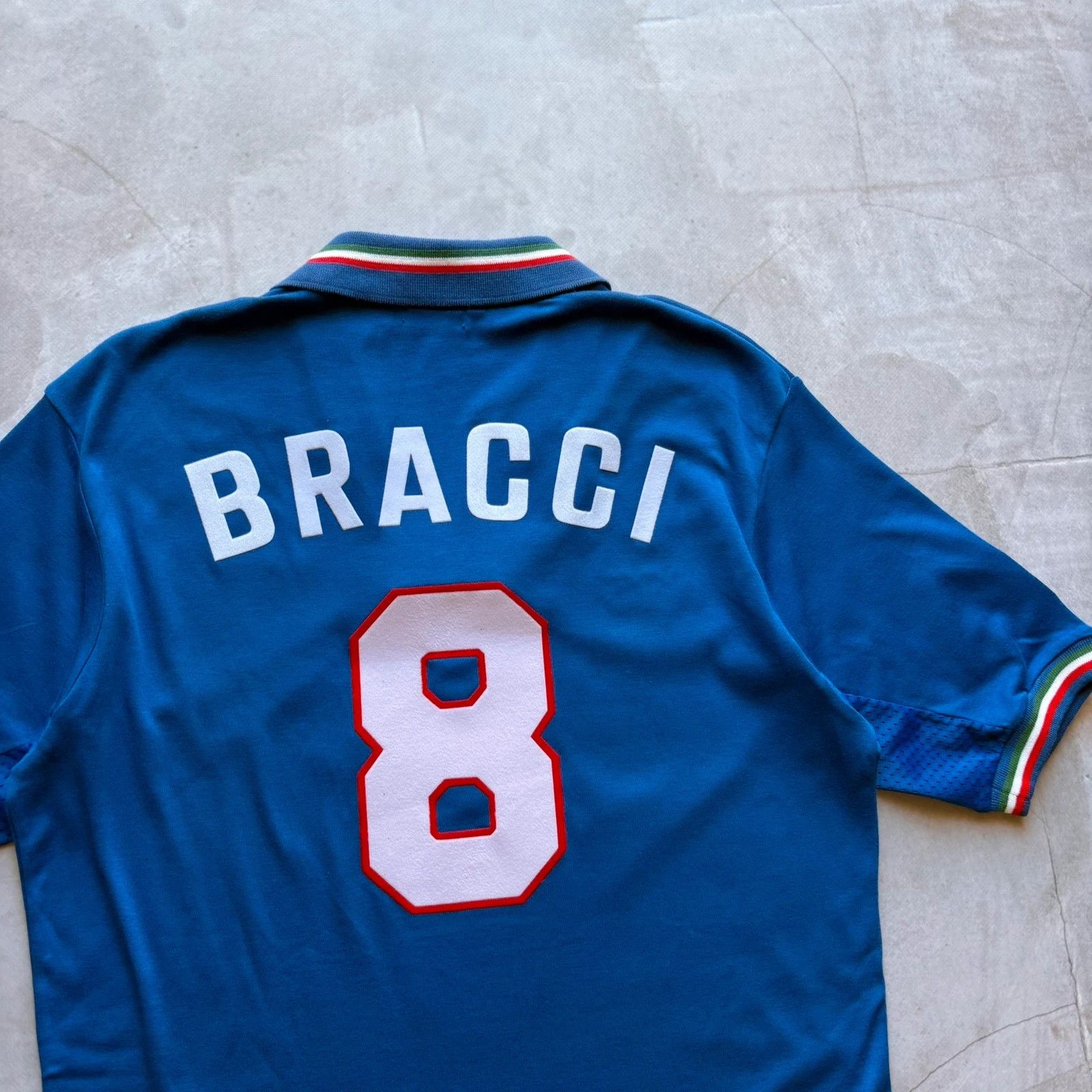 Asics 1996 Asics #8 Bracci Italy Volleyball Jersey Coni Fipav Size US L / EU 52-54 / 3 - 5 Thumbnail