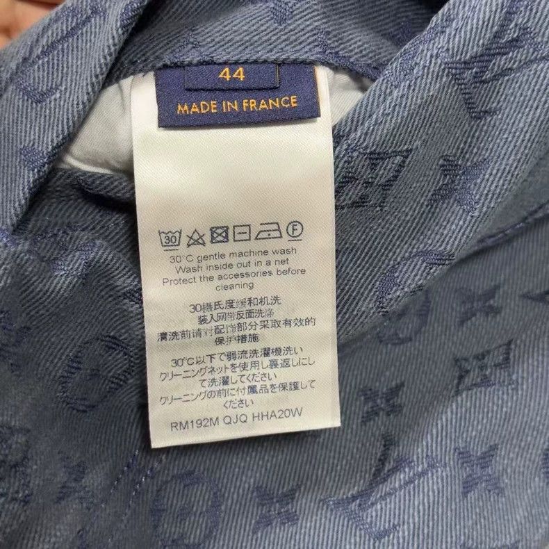 LOUIS VUITTON Blue Denim Jacket 2501-Nextarrow